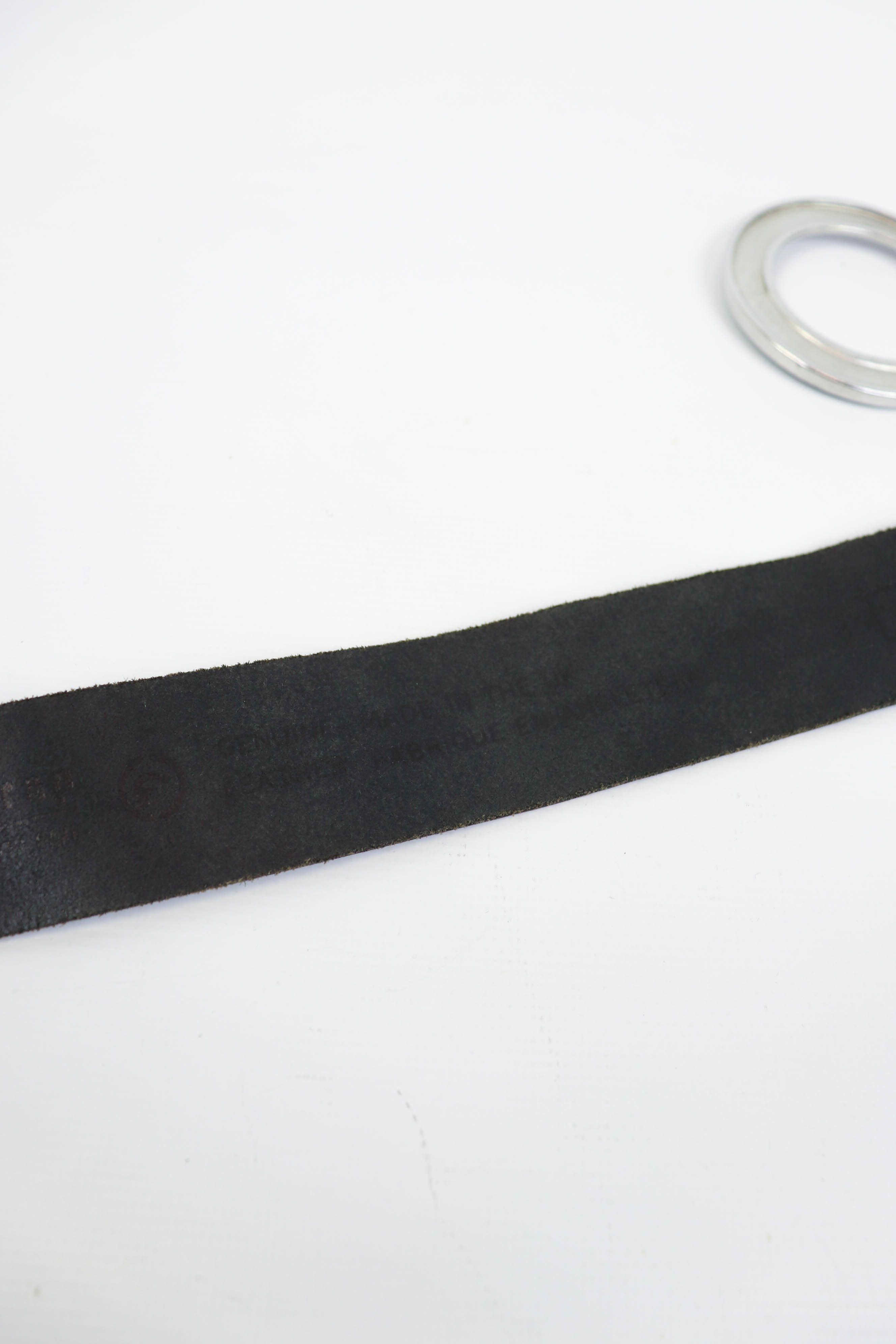 Firetrap Firetrap Handcuffs Buckle UK Made Black Leather Waist Belt Size ONE SIZE - 6 Thumbnail