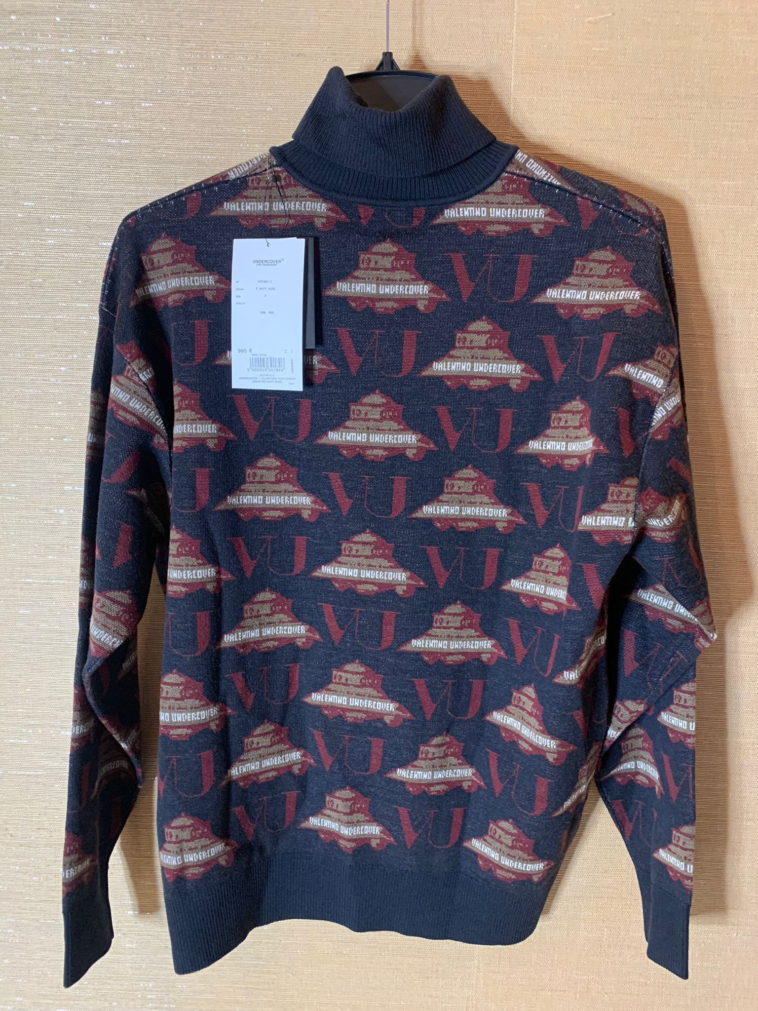 Undercover × Valentino UFO Logo Knitwear in Navy Base Size US L / EU 52-54 / 3 - 7 Thumbnail