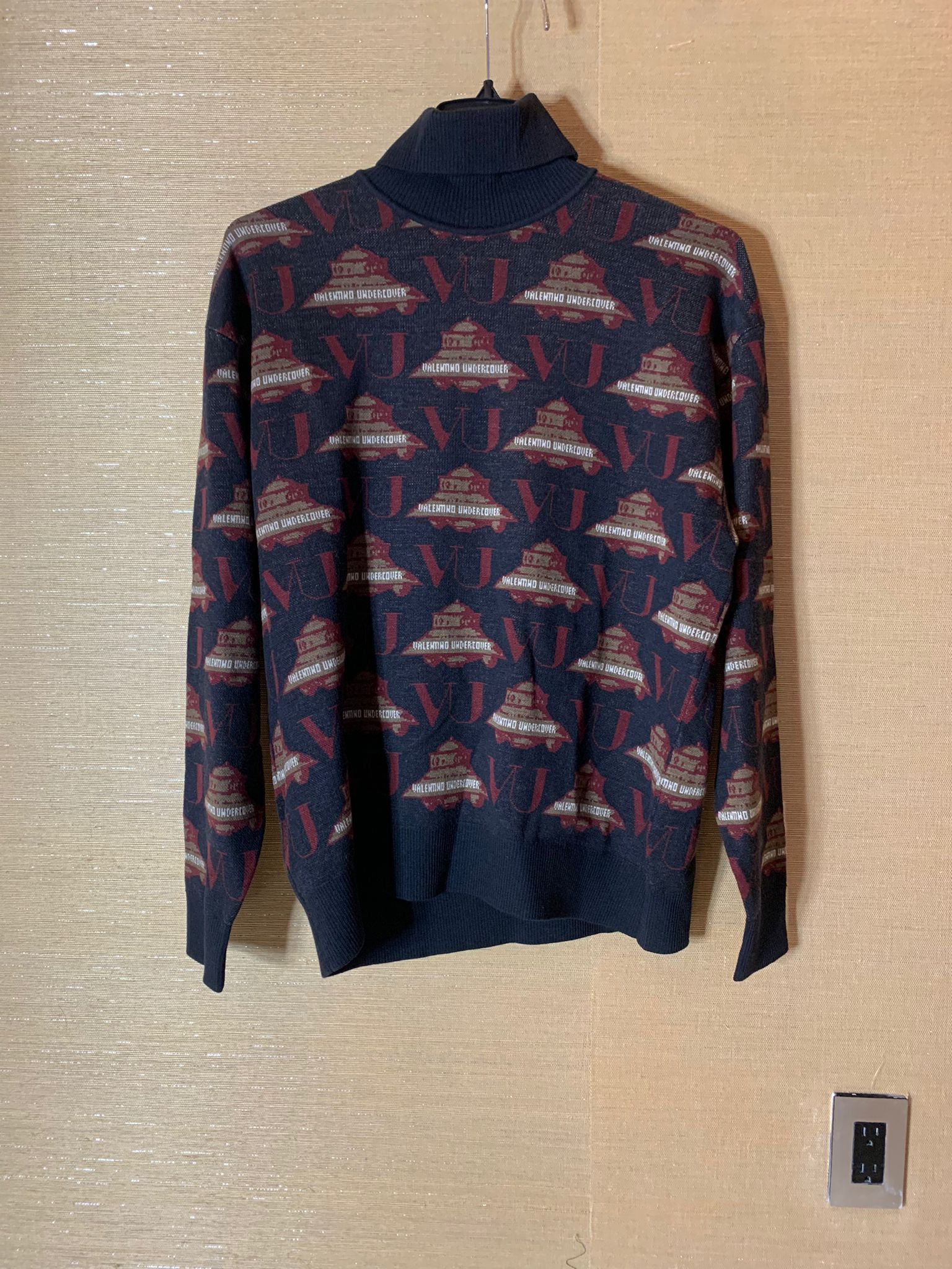 Undercover × Valentino UFO Logo Knitwear in Navy Base Size US L / EU 52-54 / 3 - 1 Thumbnail