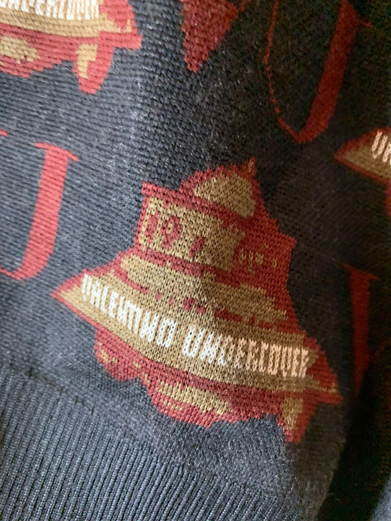 Undercover × Valentino UFO Logo Knitwear in Navy Base Size US L / EU 52-54 / 3 - 3 Thumbnail