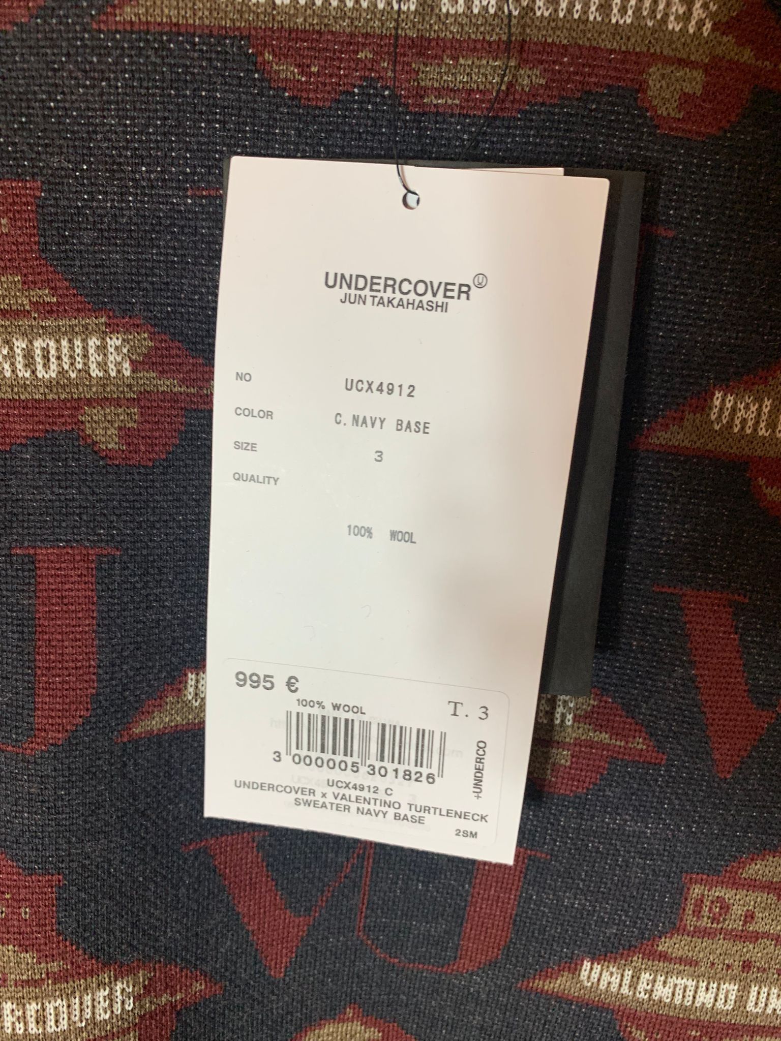 Undercover × Valentino UFO Logo Knitwear in Navy Base Size US L / EU 52-54 / 3 - 6 Thumbnail