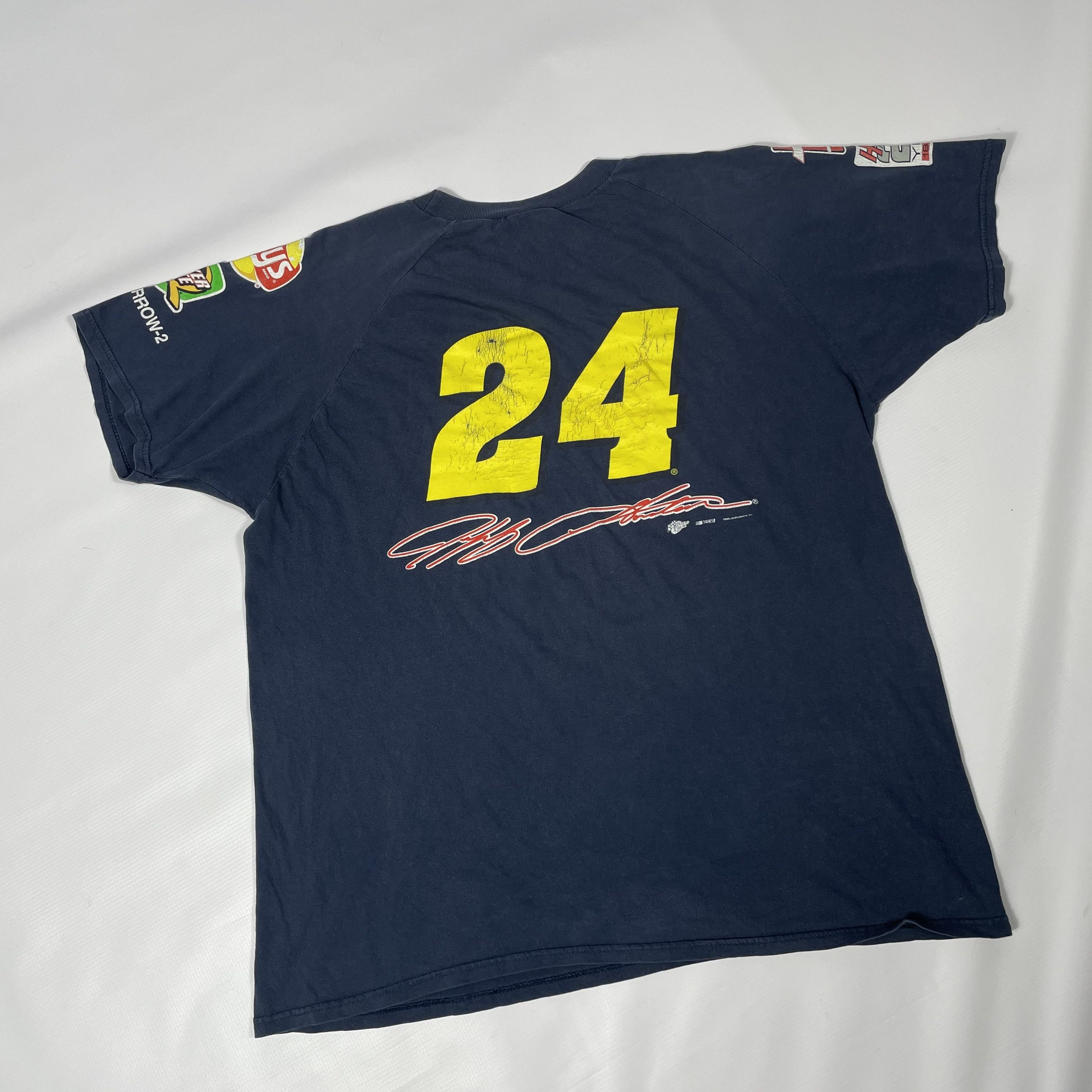 Other Vintage NASCAR T-shirt DU PONT JEFF GORDON #24 90's Size US XL / EU 56 / 4 - 4 Thumbnail