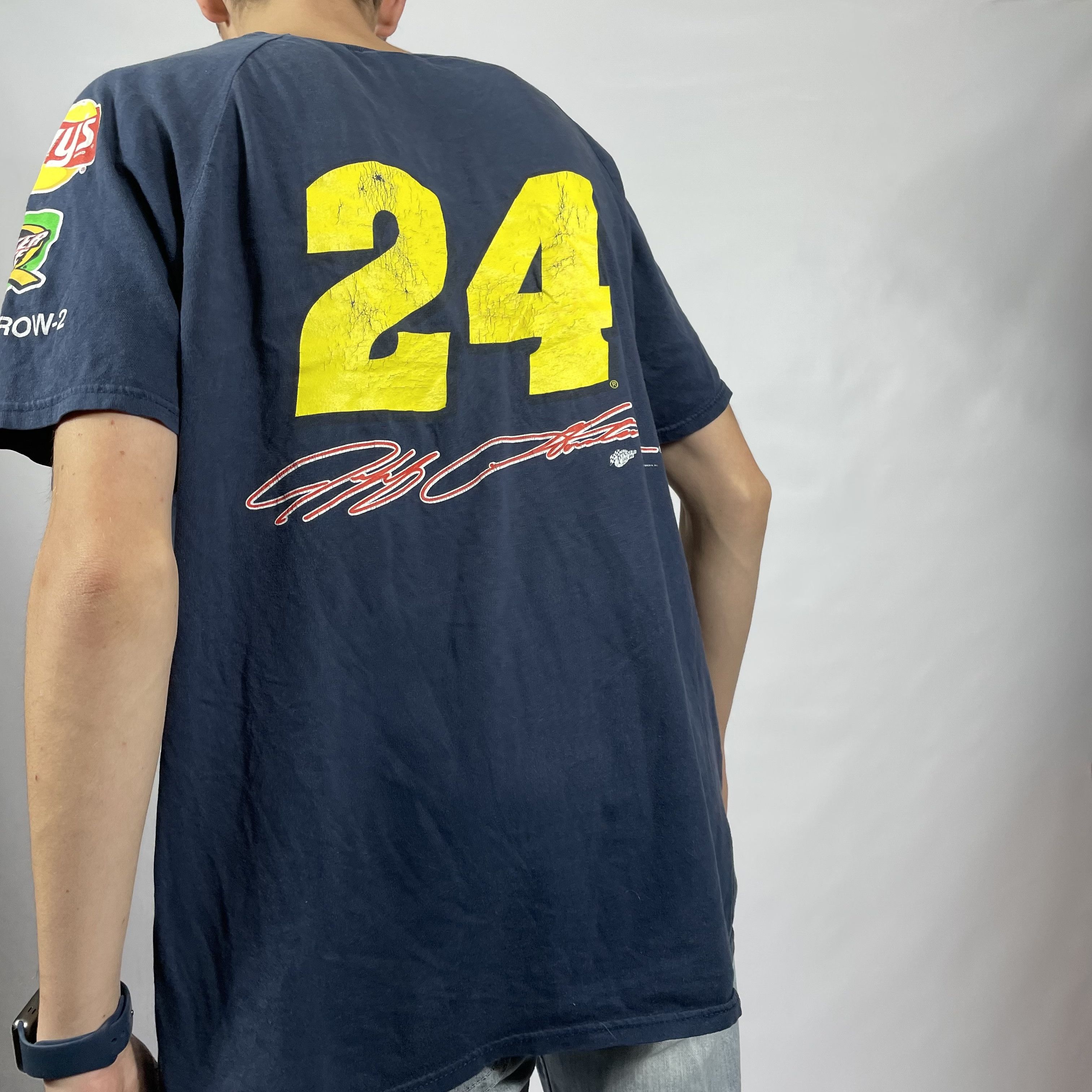 Other Vintage NASCAR T-shirt DU PONT JEFF GORDON #24 90's Size US XL / EU 56 / 4 - 5 Thumbnail