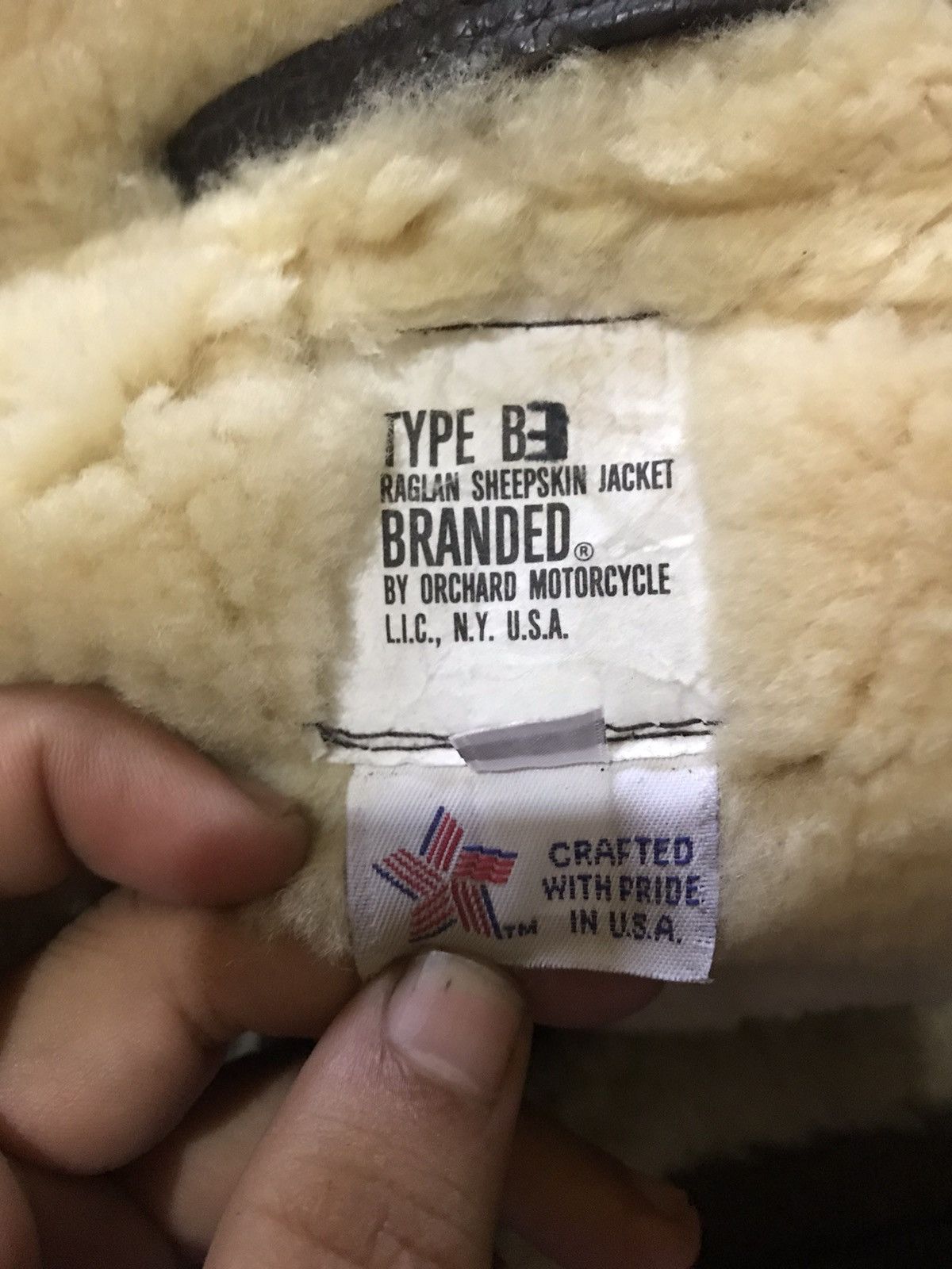 Other Final Drop !! Vintage Orchard Motorcyle B3 Sheepskin Jacket Size US L / EU 52-54 / 3 - 3 Thumbnail