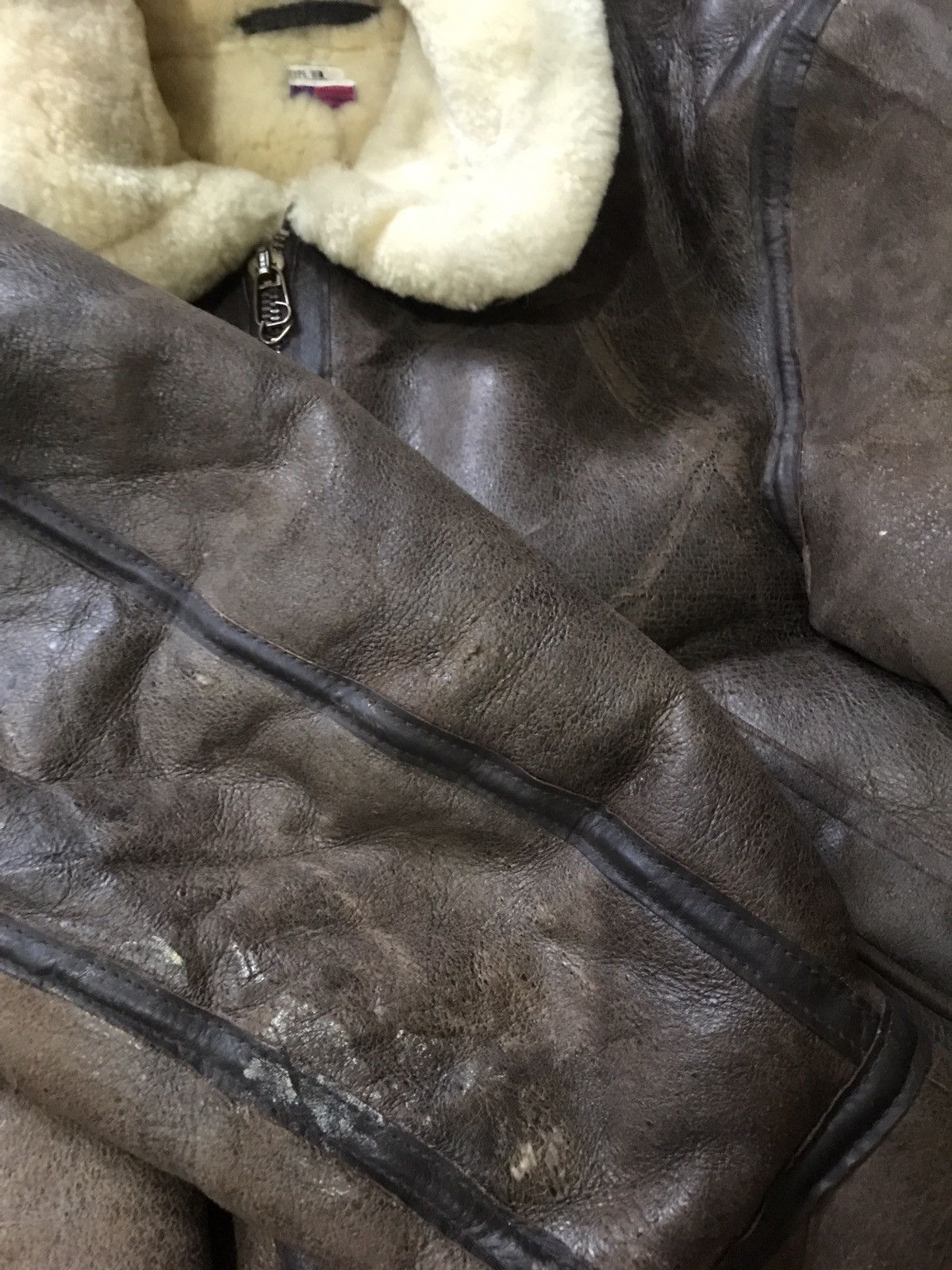 Other Final Drop !! Vintage Orchard Motorcyle B3 Sheepskin Jacket Size US L / EU 52-54 / 3 - 5 Thumbnail