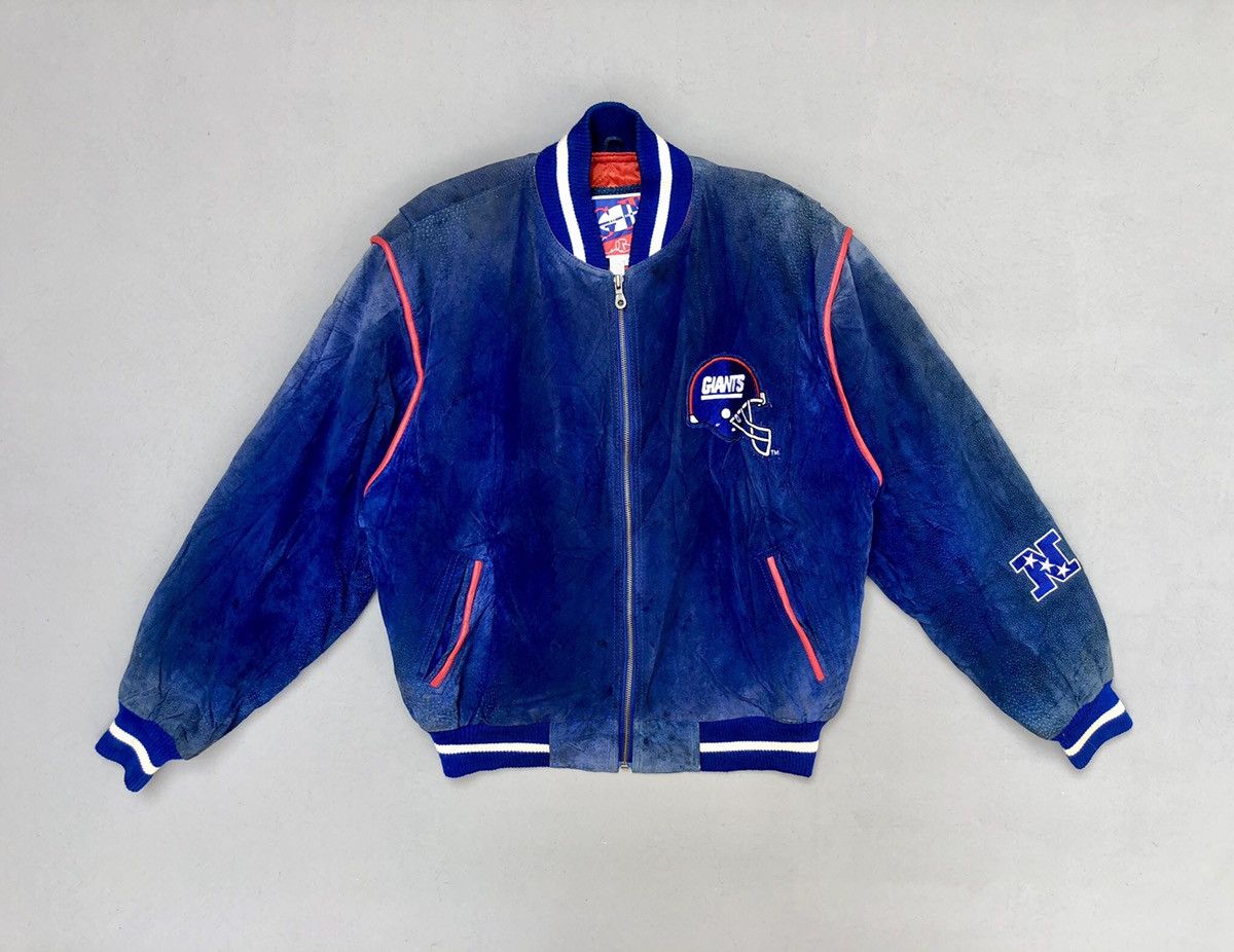 Leather × Vintage Vtg American Football Club Giants Varsity Leather Jackets Size US M / EU 48-50 / 2 - 5 Thumbnail
