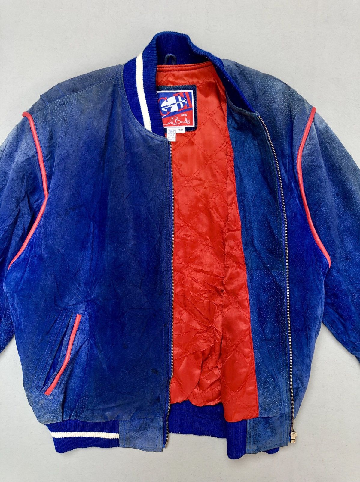 Leather × Vintage Vtg American Football Club Giants Varsity Leather Jackets Size US M / EU 48-50 / 2 - 10 Thumbnail