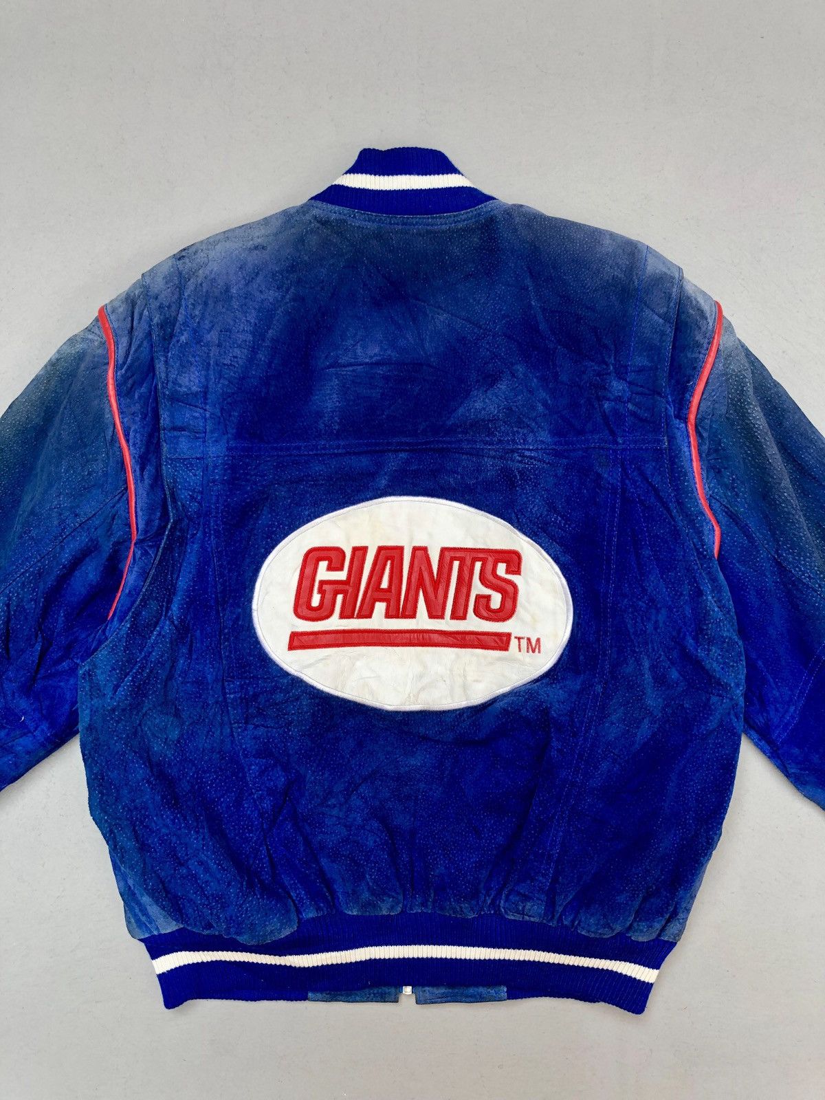 Leather × Vintage Vtg American Football Club Giants Varsity Leather Jackets Size US M / EU 48-50 / 2 - 2 Thumbnail