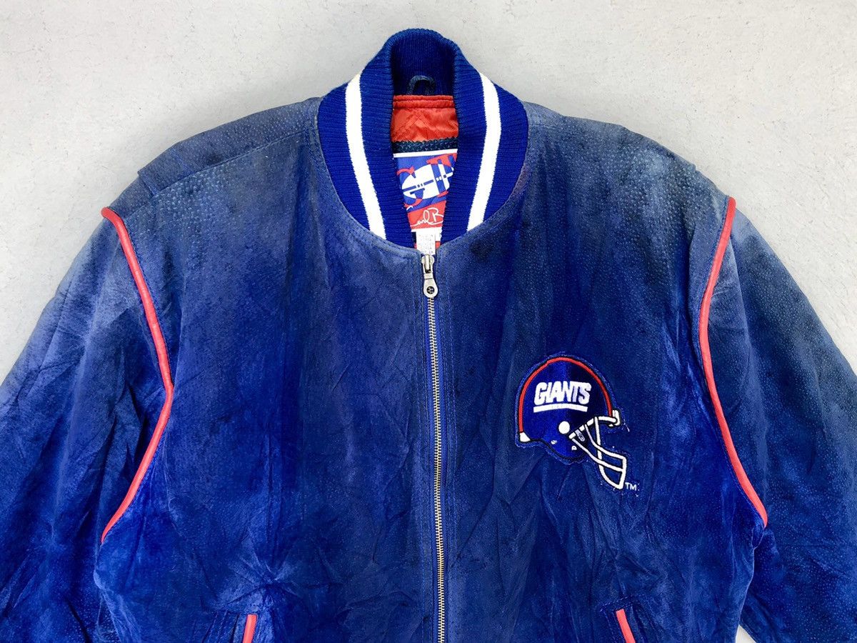 Leather × Vintage Vtg American Football Club Giants Varsity Leather Jackets Size US M / EU 48-50 / 2 - 7 Thumbnail