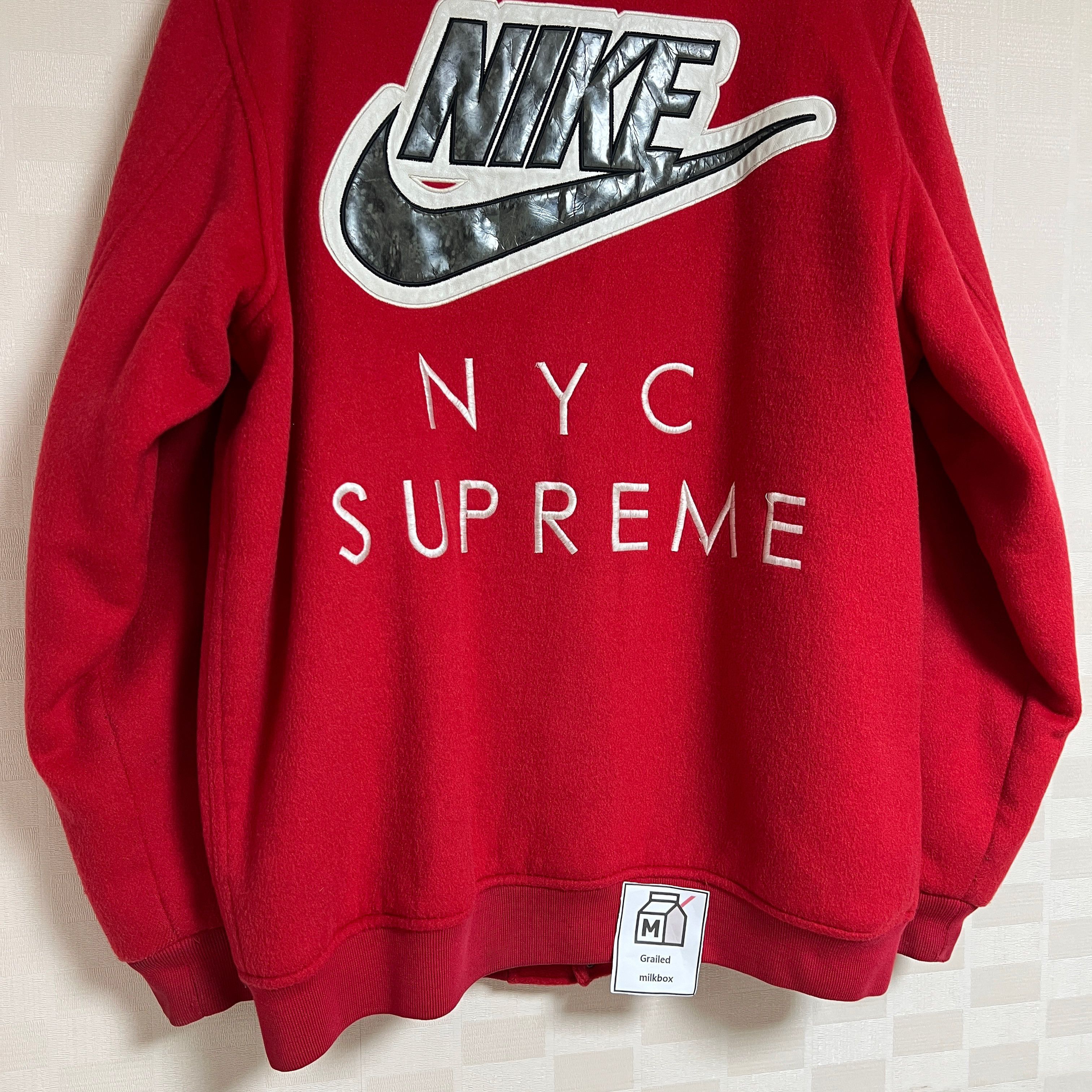 Nike SB x Supreme Varsity Jacket 2007 - Blue - Sz Large | eBay