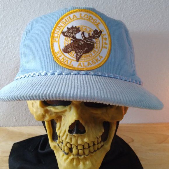 Vintage DS Vintage Peninsula Lodge Alaska Patch Corduroy Snap Hat Size ONE SIZE - 1 Thumbnail