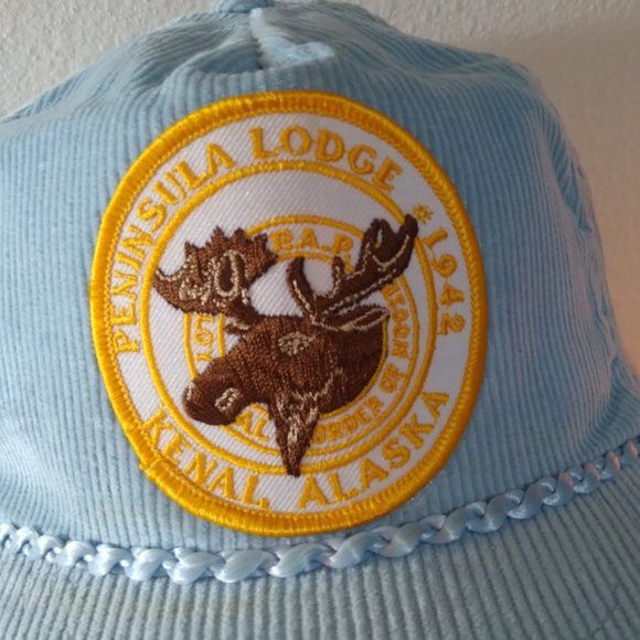 Vintage DS Vintage Peninsula Lodge Alaska Patch Corduroy Snap Hat Size ONE SIZE - 2 Thumbnail