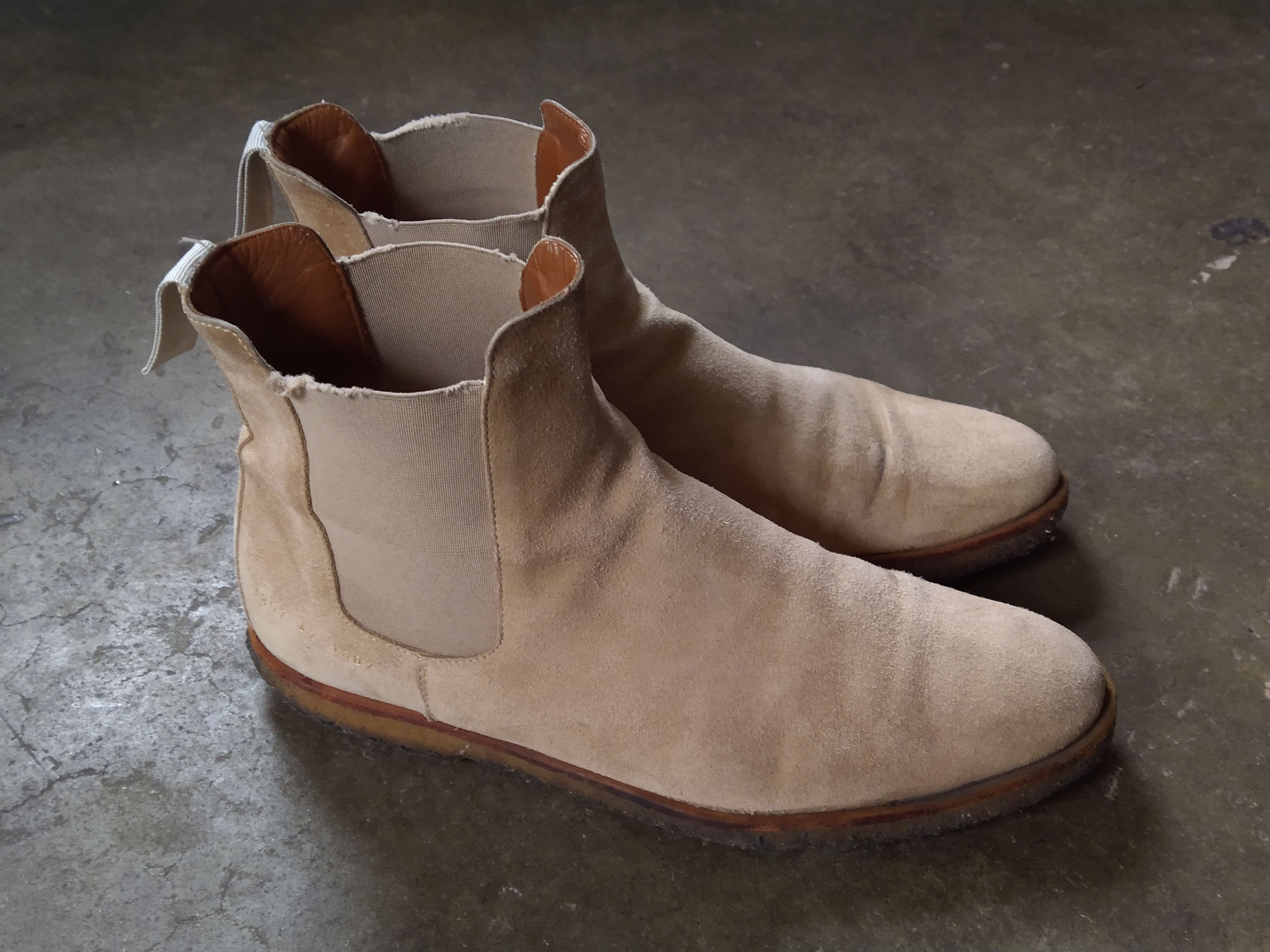 Common Projects Common Projects Chelsea Boots Size 9 42 Beige Suede Size US 9 / EU 42 - 10 Thumbnail