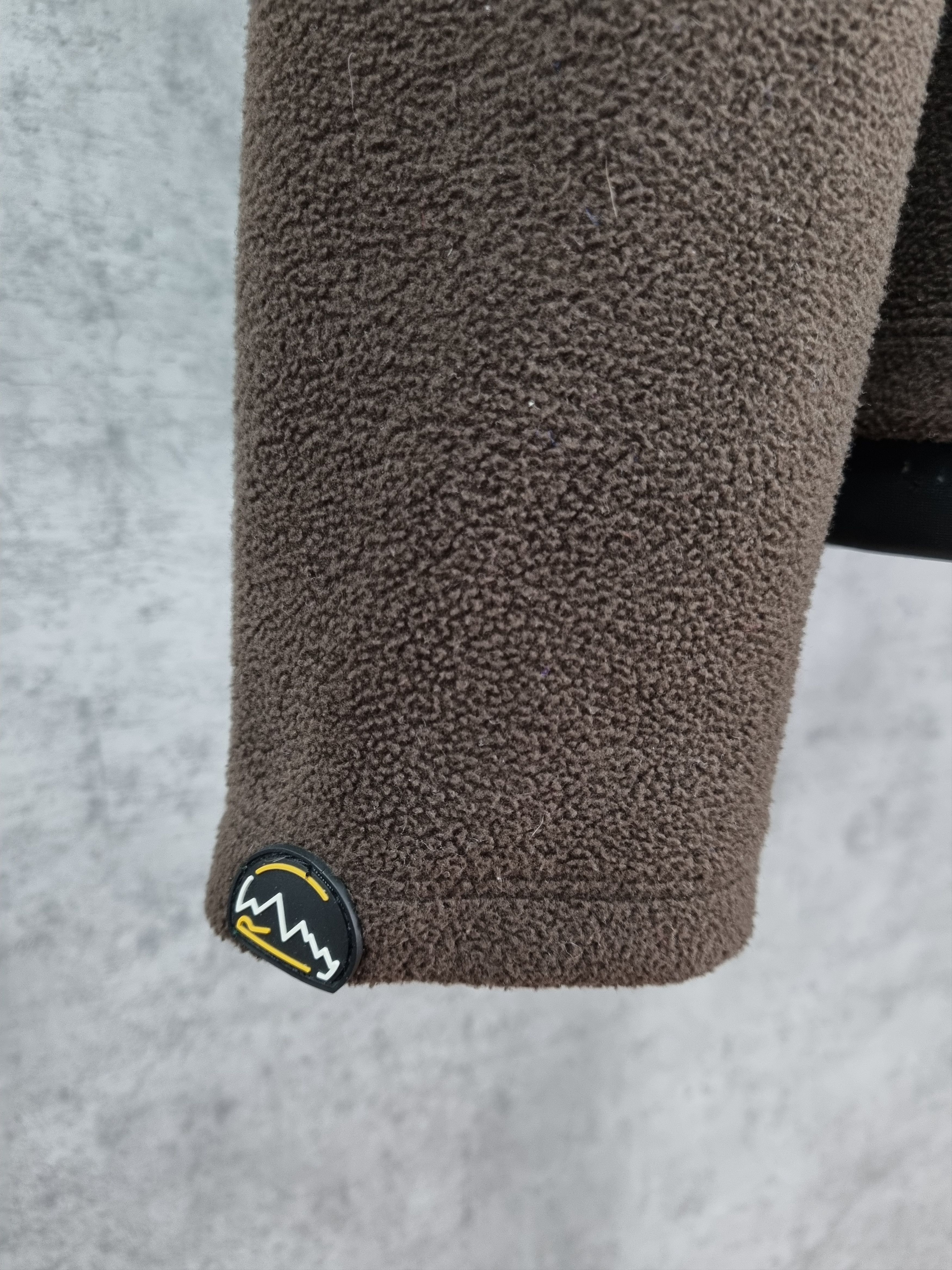 Napapijri × Vintage 90s Rare NAPAPIJRI Big Logo Brown Fleece zip up Size US M / EU 48-50 / 2 - 20 Thumbnail