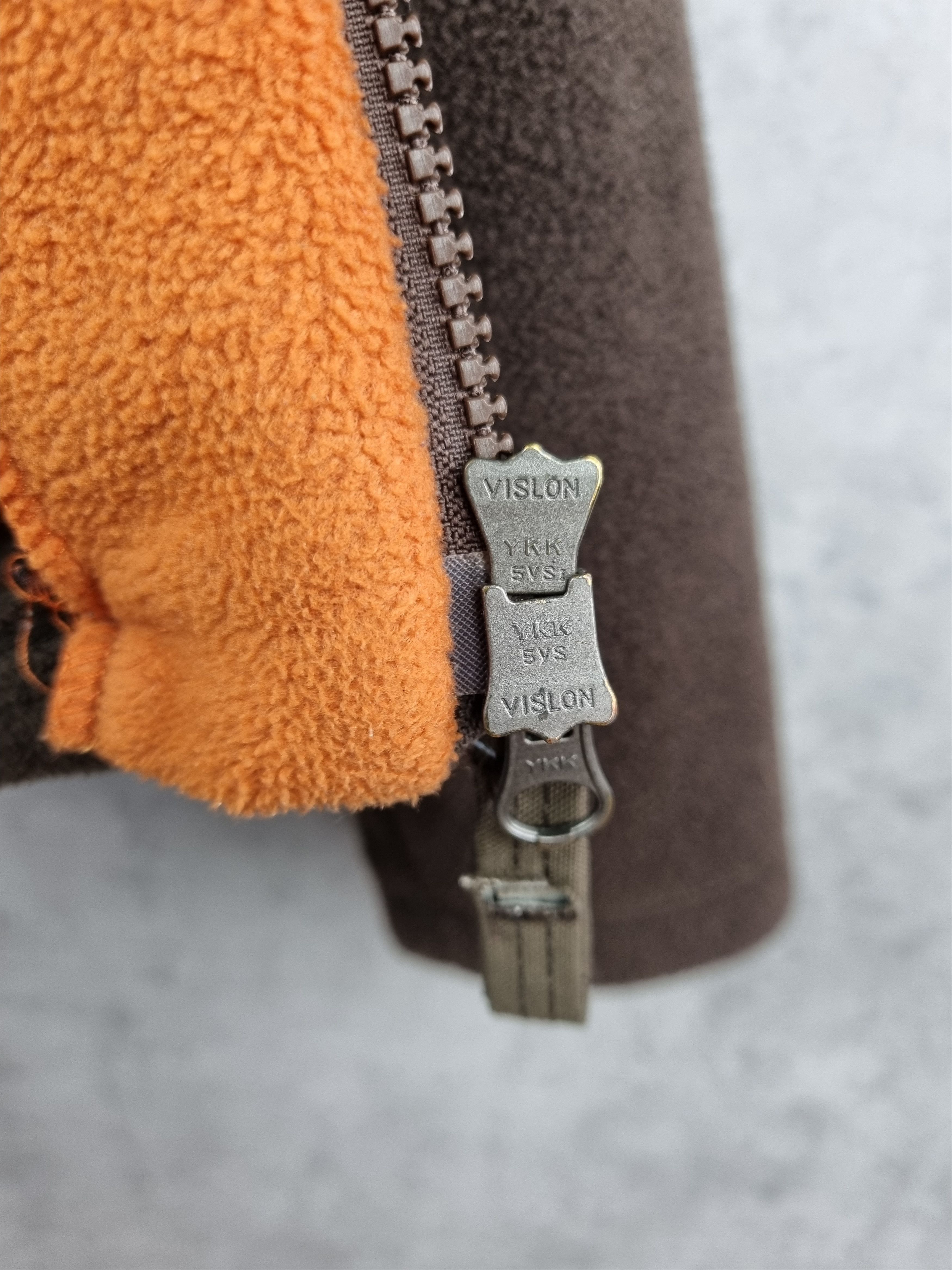 Napapijri × Vintage 90s Rare NAPAPIJRI Big Logo Brown Fleece zip up Size US M / EU 48-50 / 2 - 16 Thumbnail