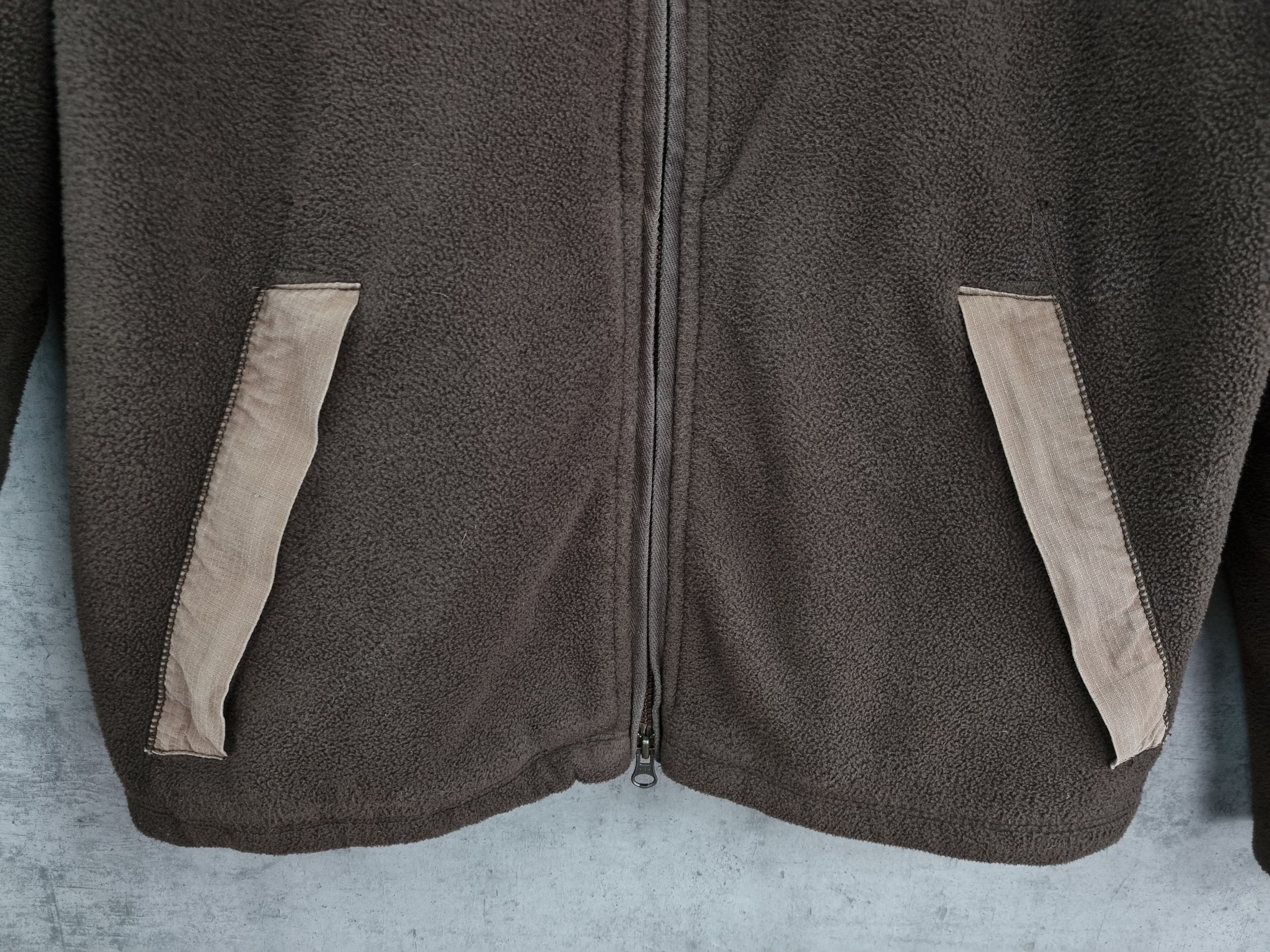 Napapijri × Vintage 90s Rare NAPAPIJRI Big Logo Brown Fleece zip up Size US M / EU 48-50 / 2 - 10 Thumbnail