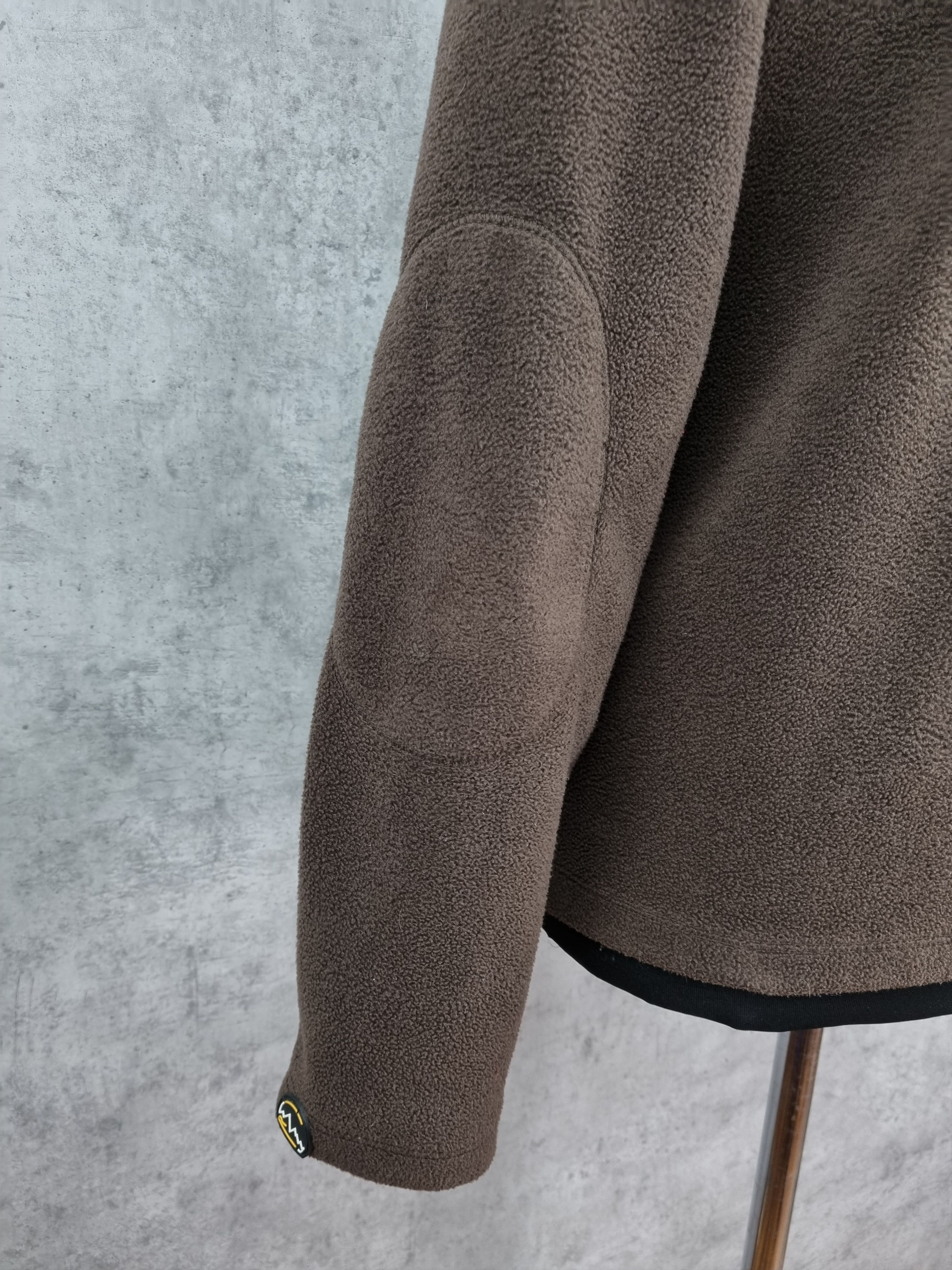 Napapijri × Vintage 90s Rare NAPAPIJRI Big Logo Brown Fleece zip up Size US M / EU 48-50 / 2 - 19 Thumbnail