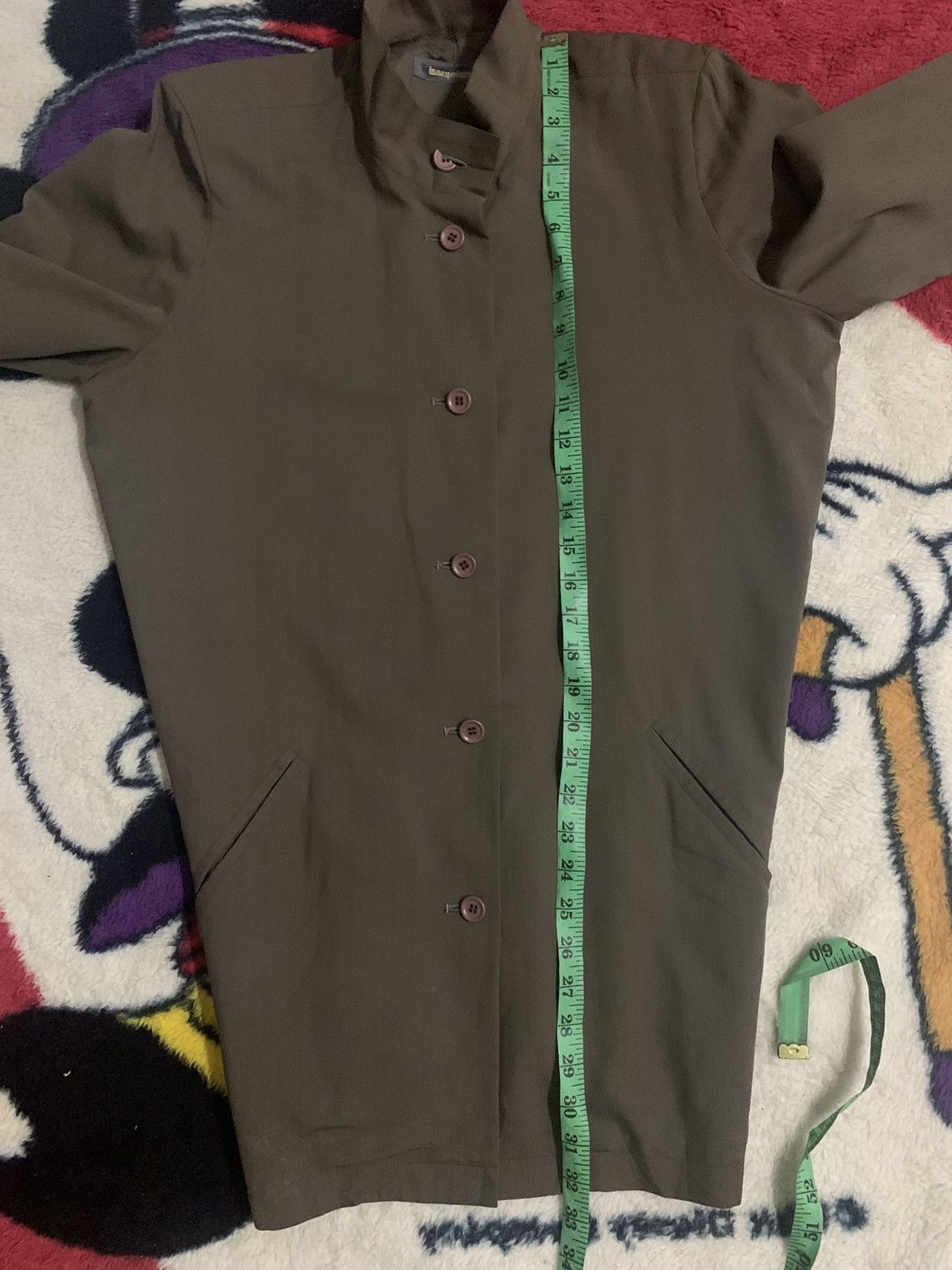 Issey Miyake 80s ISSEY MIYAKE BLAZZER BRUSH TAG Size 34R - 9 Thumbnail