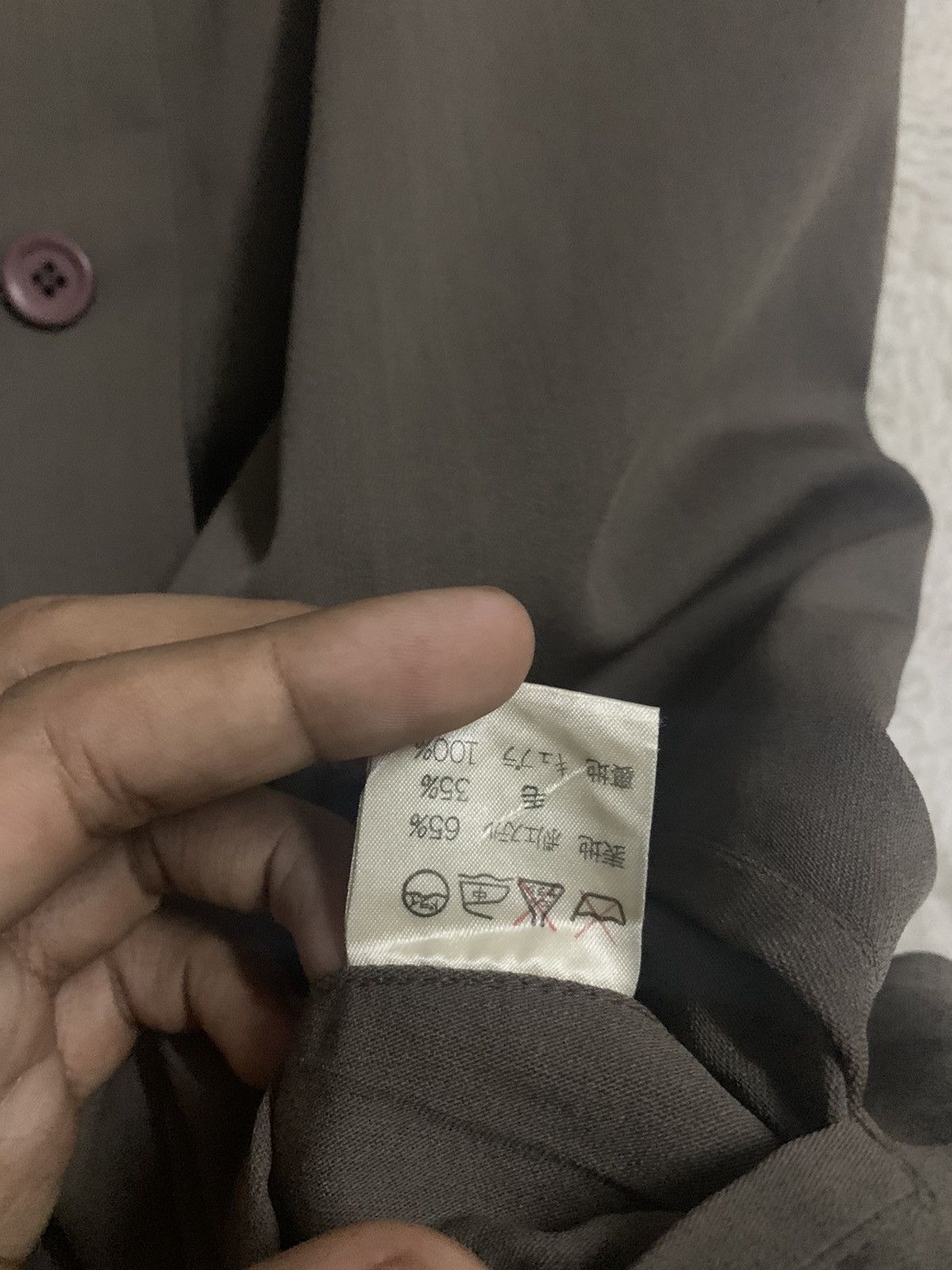 Issey Miyake 80s ISSEY MIYAKE BLAZZER BRUSH TAG Size 34R - 5 Thumbnail