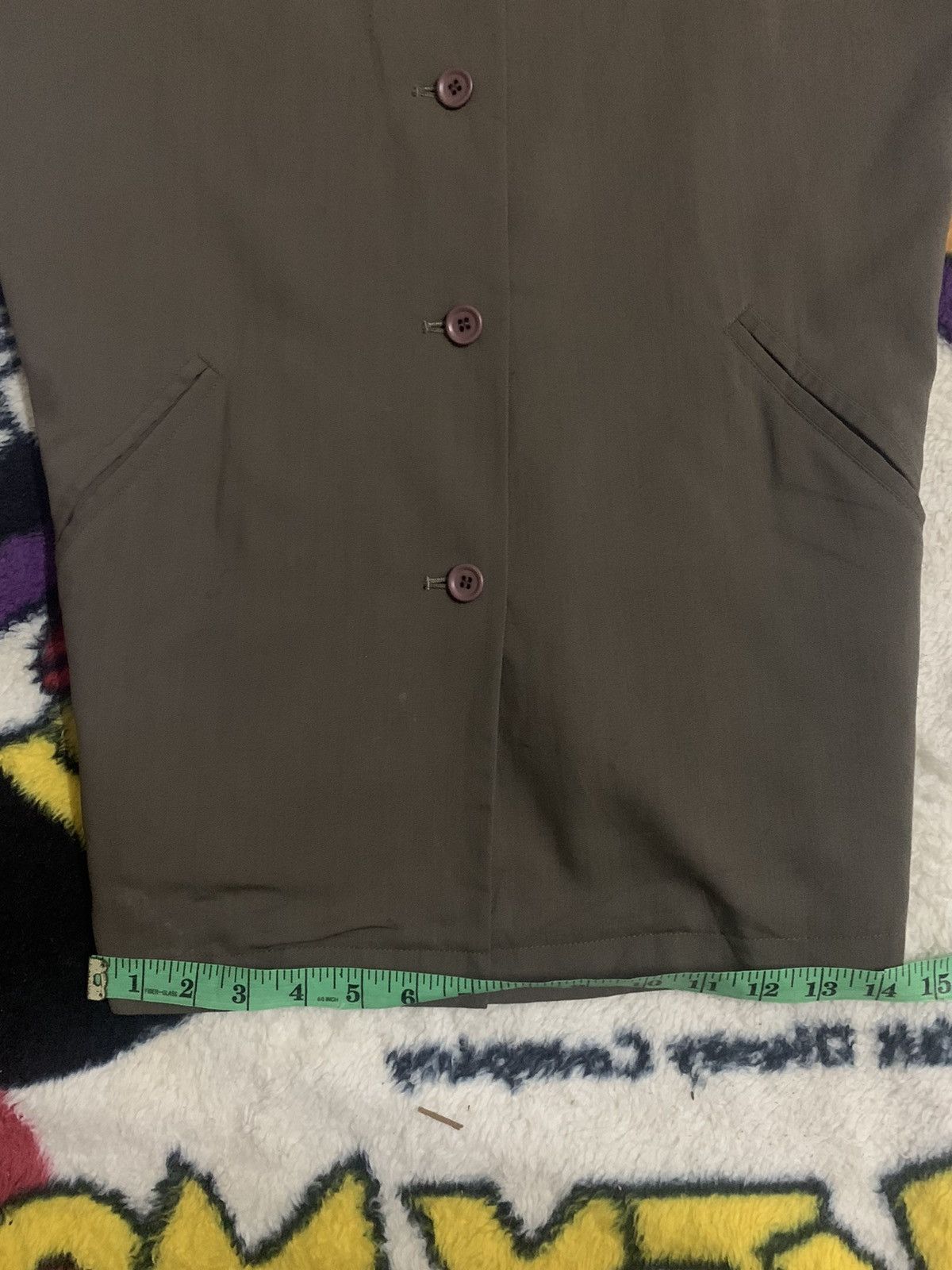 Issey Miyake 80s ISSEY MIYAKE BLAZZER BRUSH TAG Size 34R - 8 Thumbnail