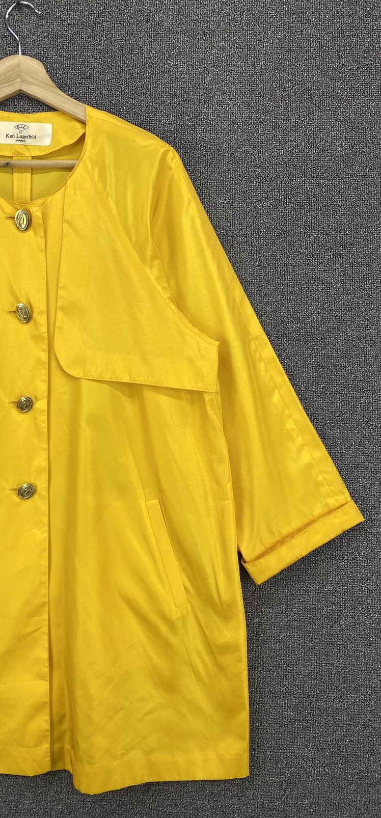 Karl Lagerfeld Vintage Karl Lagerfeld Button Up Nylon Coat Cardigan Jacket Size XS / US 0-2 / IT 36-38 - 4 Thumbnail