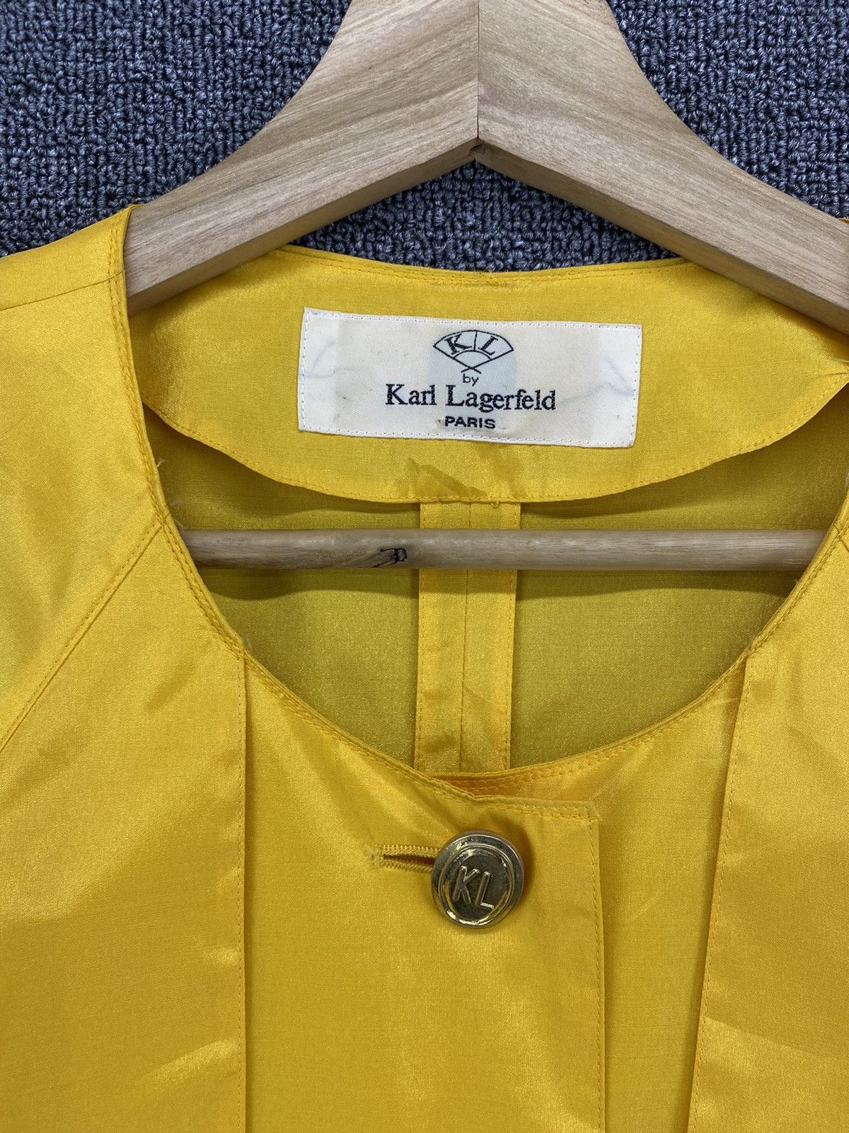 Karl Lagerfeld Vintage Karl Lagerfeld Button Up Nylon Coat Cardigan Jacket Size XS / US 0-2 / IT 36-38 - 6 Thumbnail