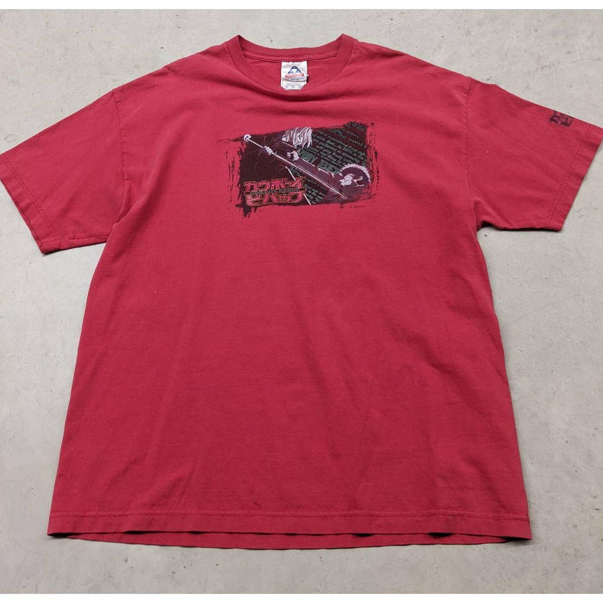 Y2K Cowboy Bebop Sunrise anime promo t-shirt