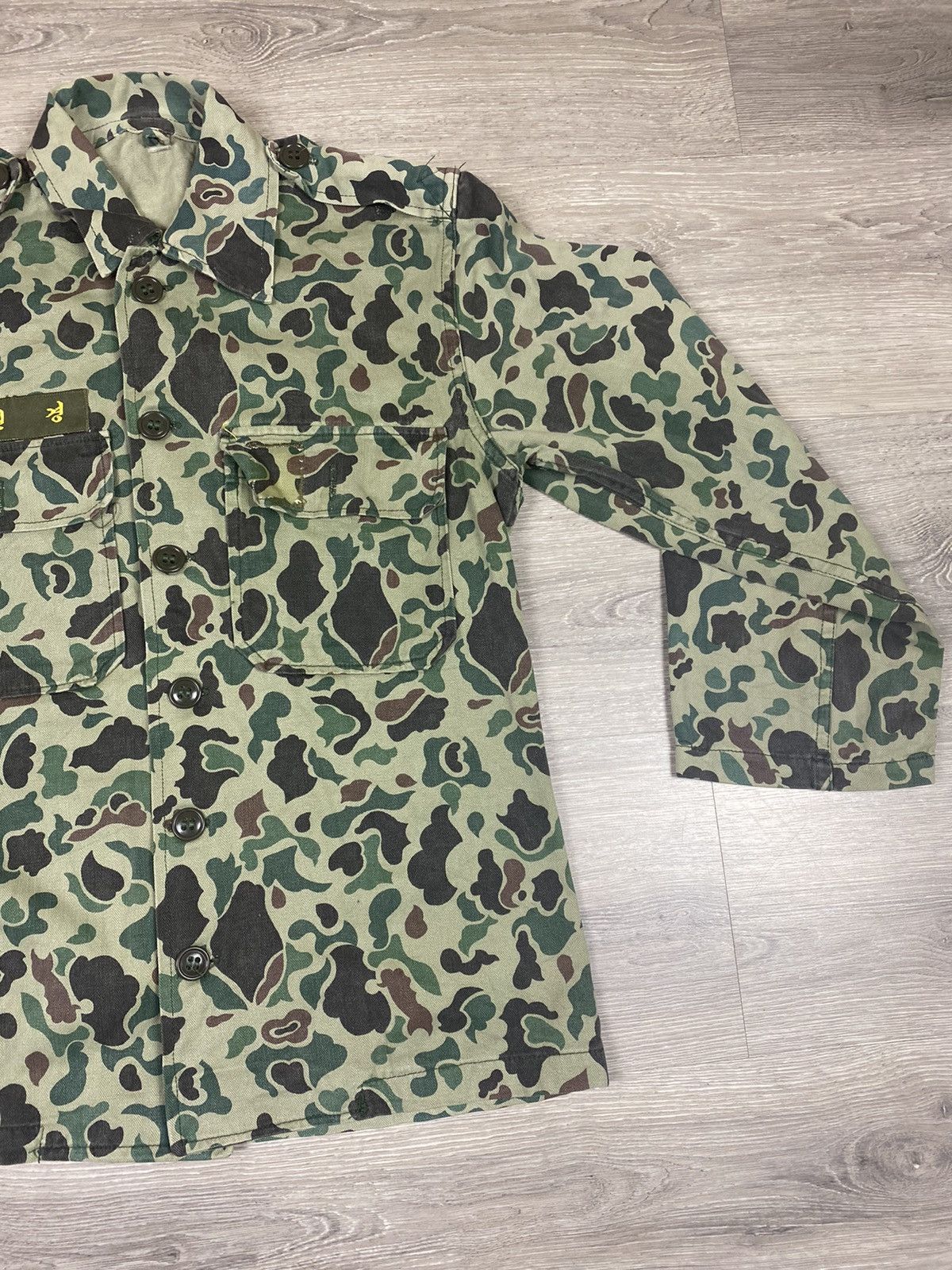 Vintage STEAL 🔥 Vintage 80s Duck Camo Military HBT Jacket Size M / US 6-8 / IT 42-44 - 3 Thumbnail