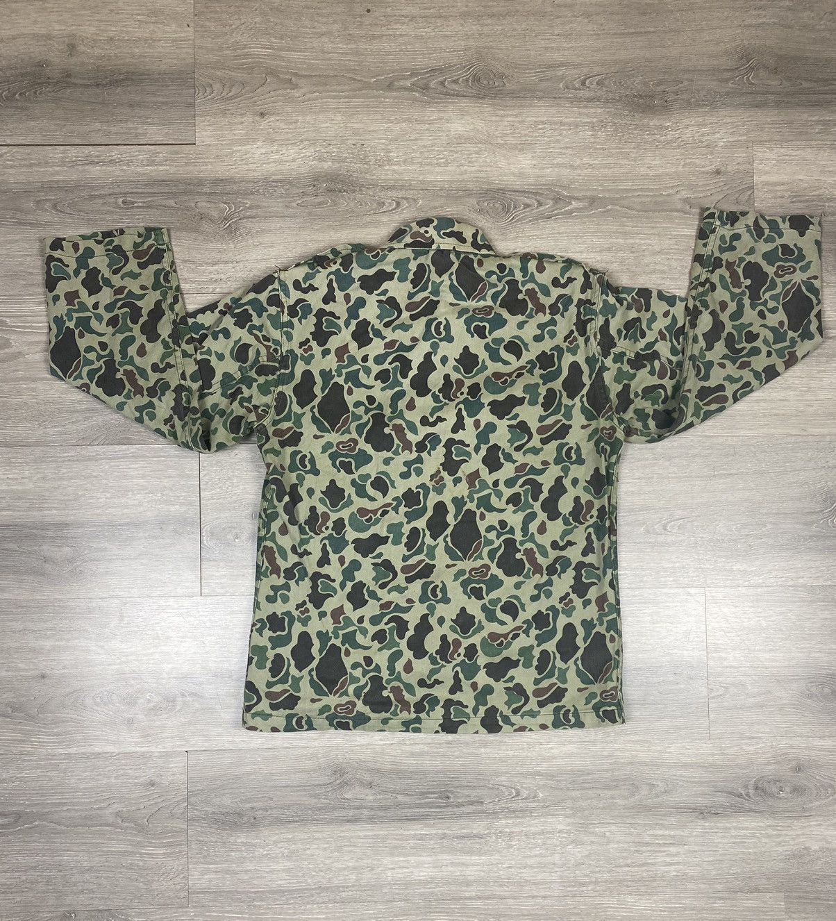 Vintage STEAL 🔥 Vintage 80s Duck Camo Military HBT Jacket Size M / US 6-8 / IT 42-44 - 7 Thumbnail