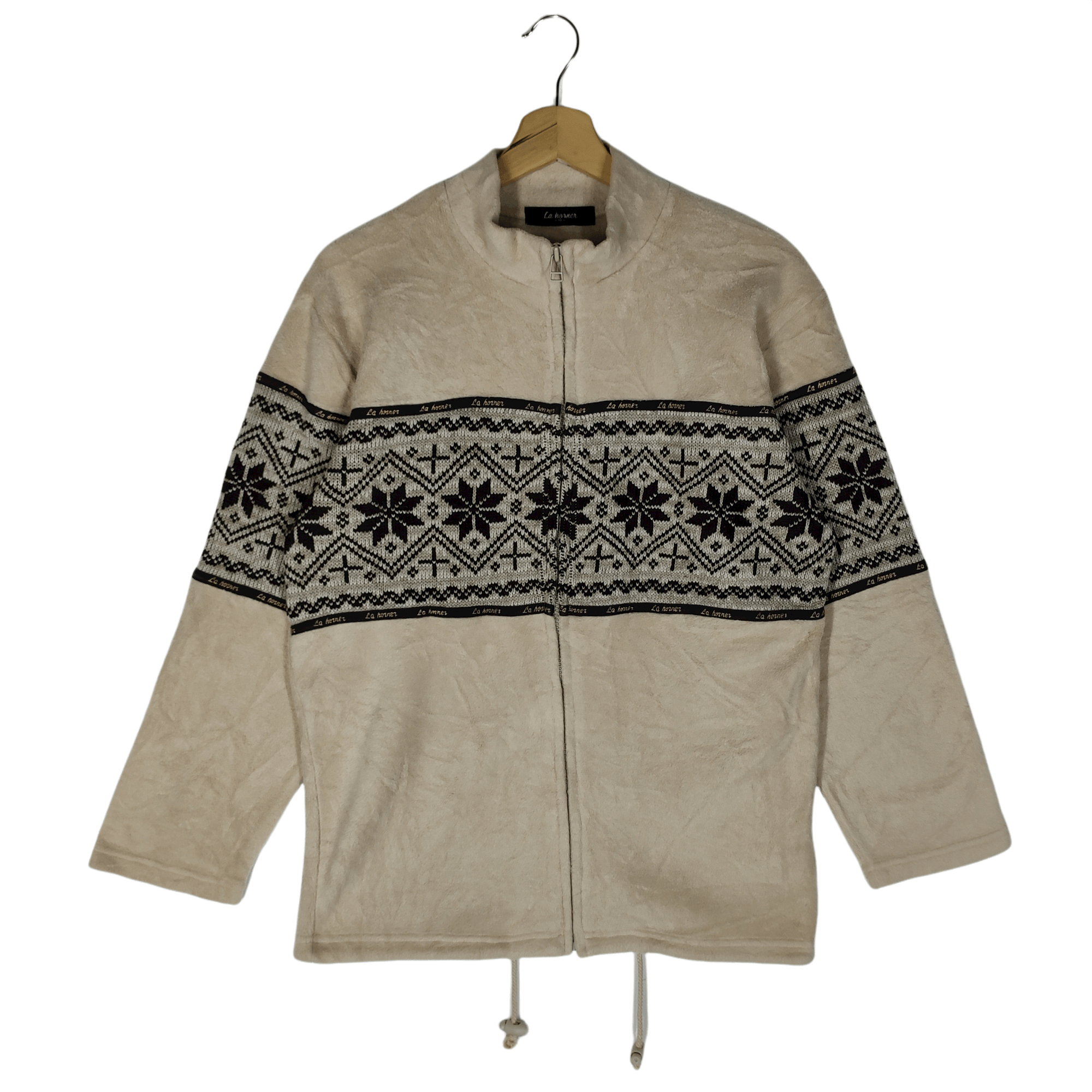 image of La Horner Navajo Fleece Jackets in Cream, Men's (Size Medium)