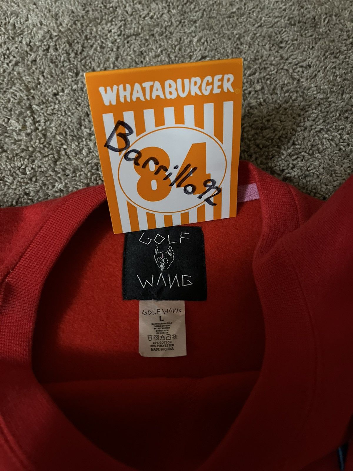 Golf Wang Golf Wang College Sweater Red Size US L / EU 52-54 / 3 - 5 Thumbnail