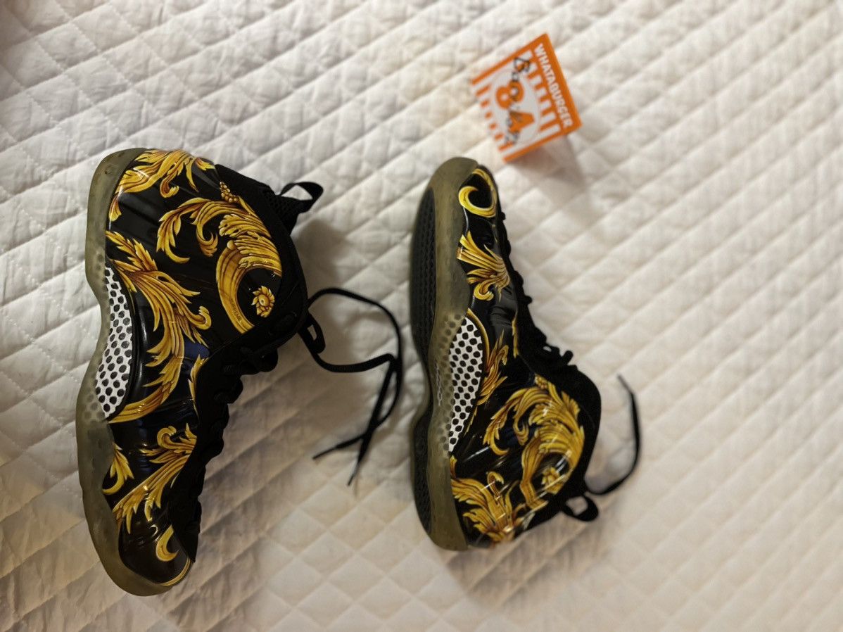 Nike × Supreme Supreme x Air Foamposite One SP Black 2014 Size US 11 / EU 44 - 2 Thumbnail