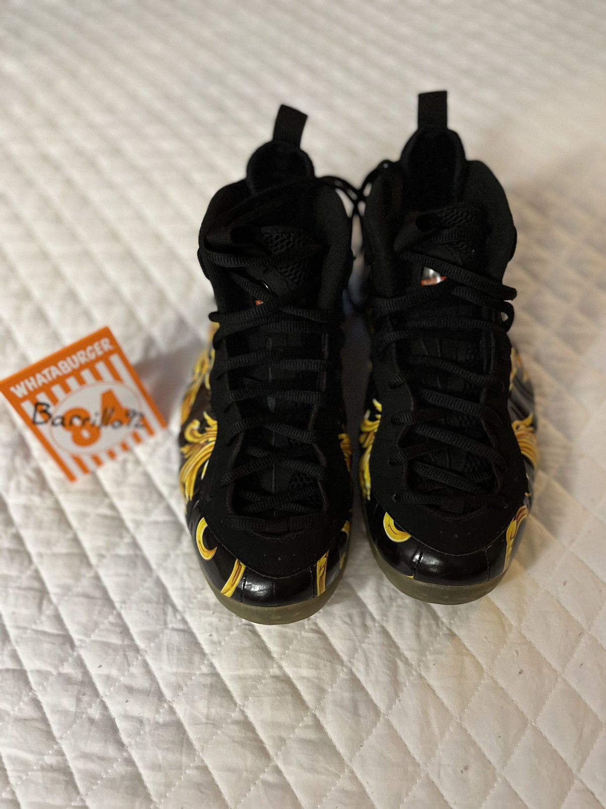 Nike × Supreme Supreme x Air Foamposite One SP Black 2014 Size US 11 / EU 44 - 3 Thumbnail