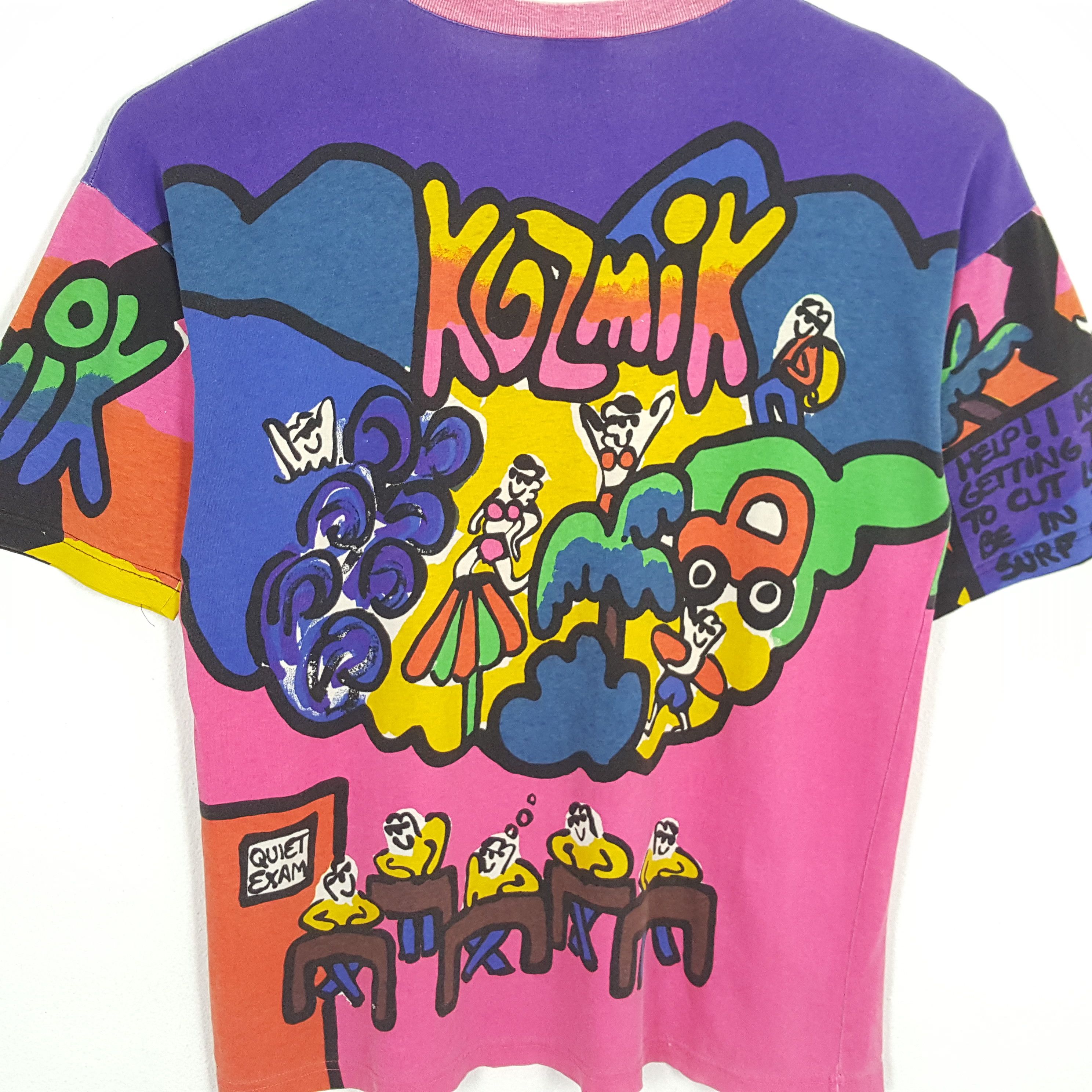 Vintage 90's KOZMIK Streetwear Art Japanese Style T-Shirt cp