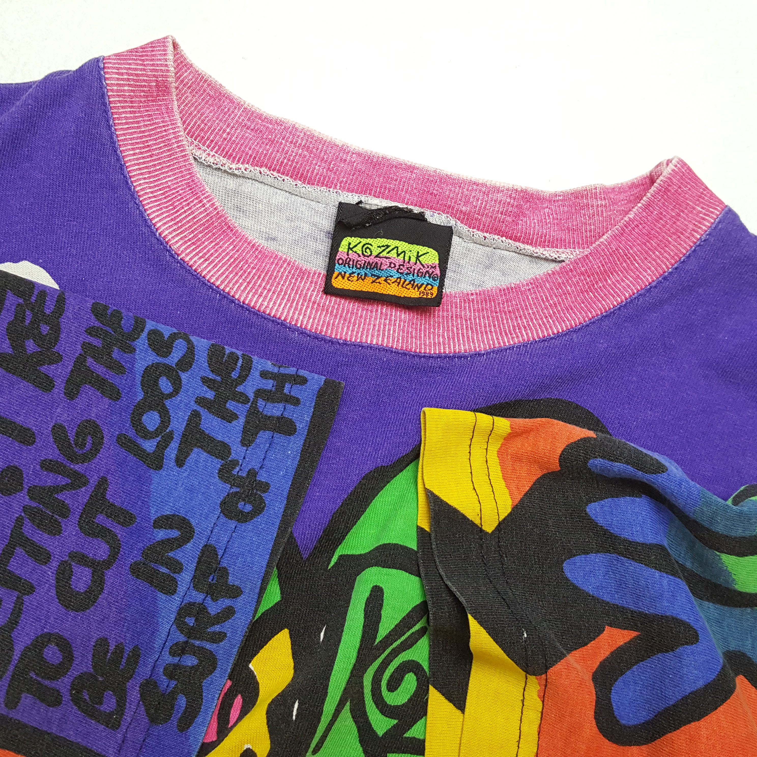 Vintage 90's KOZMIK Streetwear Art Japanese Style T-Shirt cp