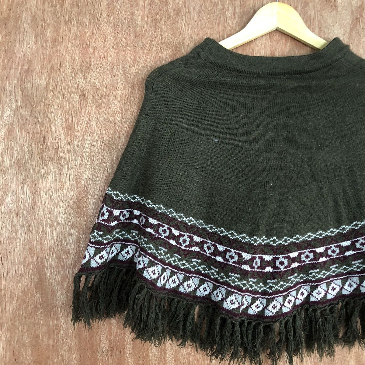 Homespun Knitwear Mignon Brown Knitwear cardigan cloaks capes #c733 Size US M / EU 48-50 / 2 - 8 Thumbnail