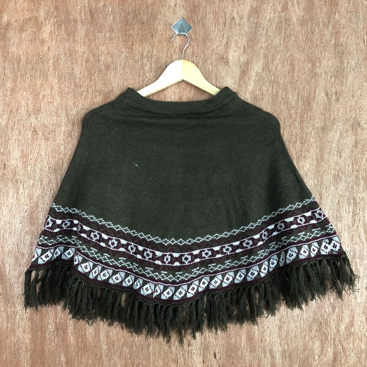 Homespun Knitwear Mignon Brown Knitwear cardigan cloaks capes #c733 Size US M / EU 48-50 / 2 - 6 Thumbnail