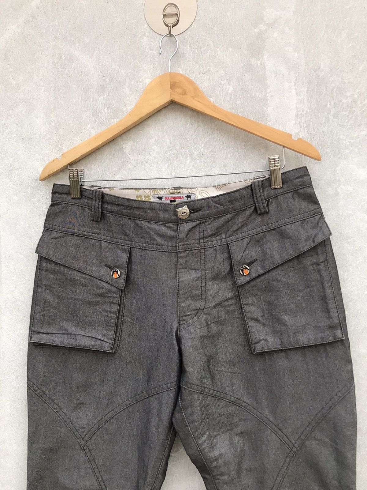 Japanese Brand Glitter Tecno Pant By Olleborebla Size US 32 / EU 48 - 3 Thumbnail