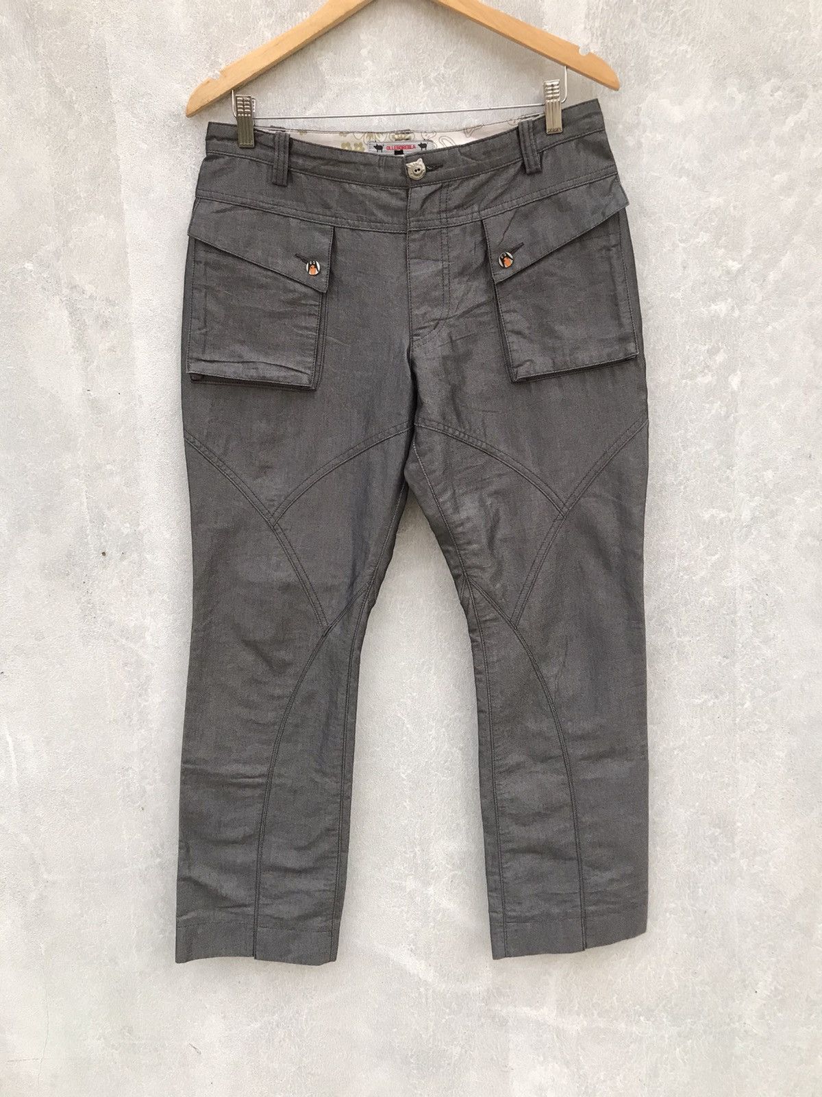 Japanese Brand Glitter Tecno Pant By Olleborebla Size US 32 / EU 48 - 1 Thumbnail