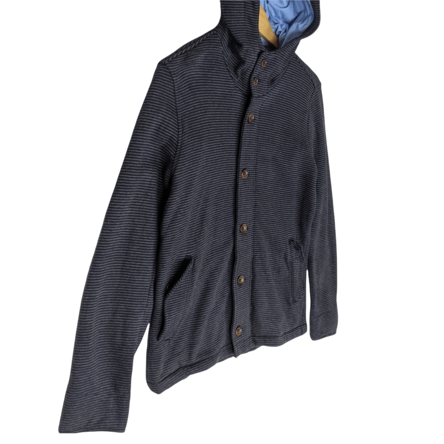 Japanese Brand × United Arrows UNITED ARROWS Striped Button Up Jacket Hoodie Size M / US 6-8 / IT 42-44 - 3 Thumbnail