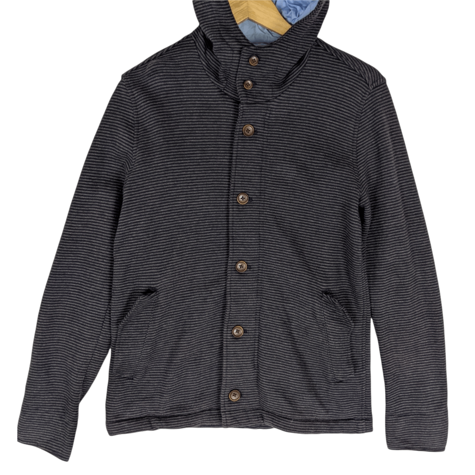Japanese Brand × United Arrows UNITED ARROWS Striped Button Up Jacket Hoodie Size M / US 6-8 / IT 42-44 - 2 Thumbnail