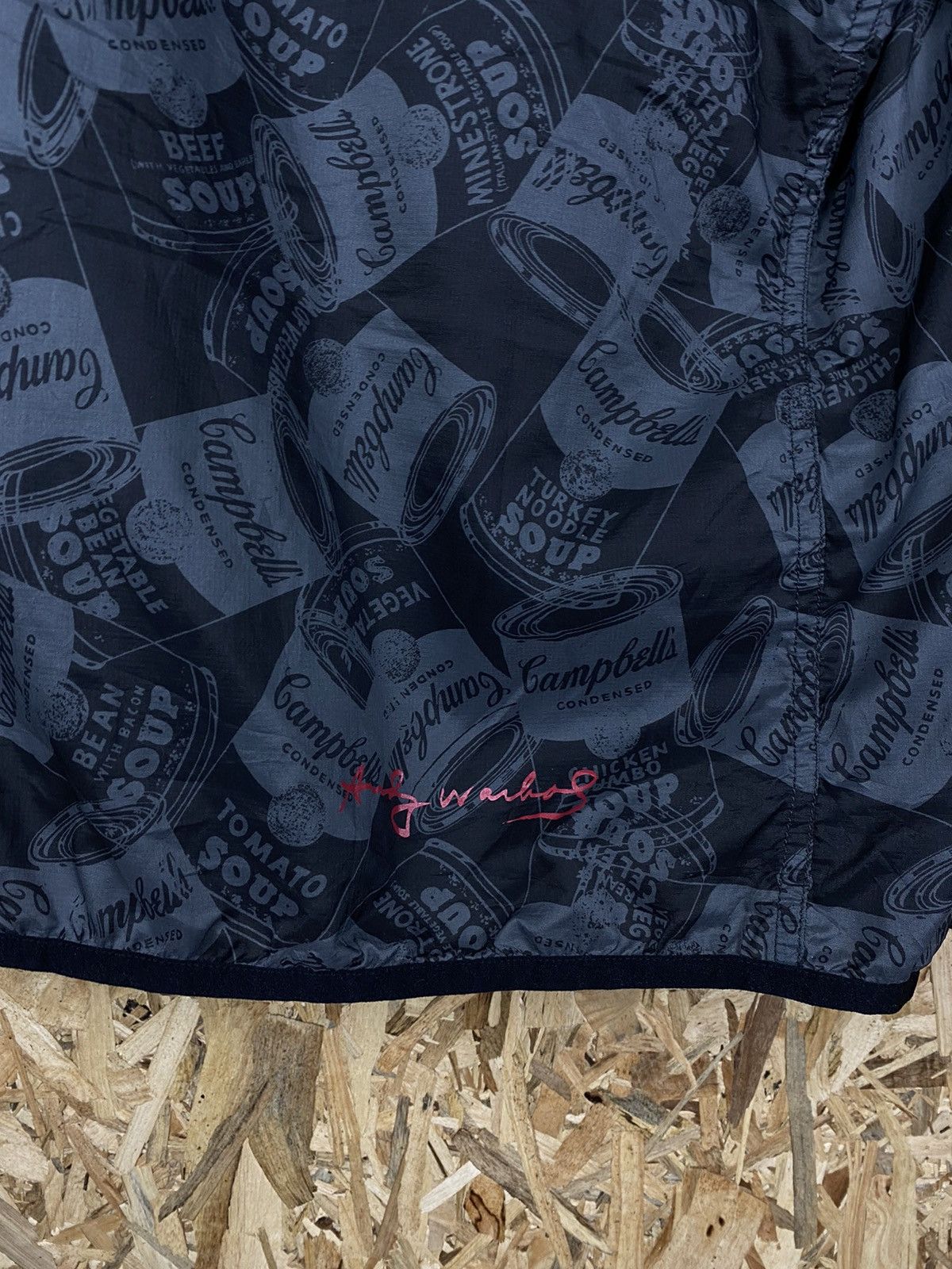 Andy Warhol × Uniqlo STEAL 🔥 Andy Warhol Full Print Campbell Hoodie Windbreaker Size US XL / EU 56 / 4 - 6 Thumbnail