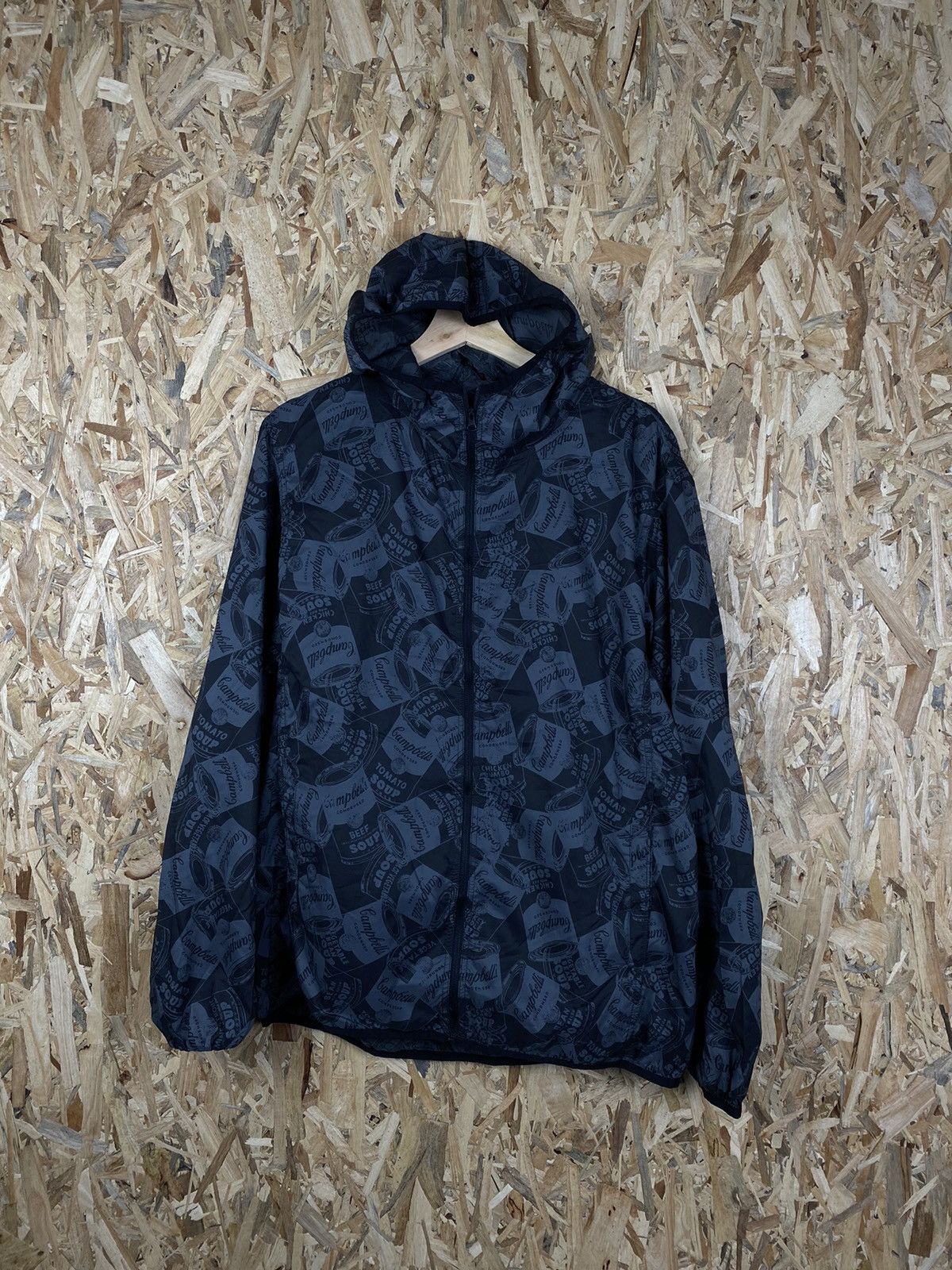 Andy Warhol × Uniqlo STEAL 🔥 Andy Warhol Full Print Campbell Hoodie Windbreaker Size US XL / EU 56 / 4 - 1 Thumbnail