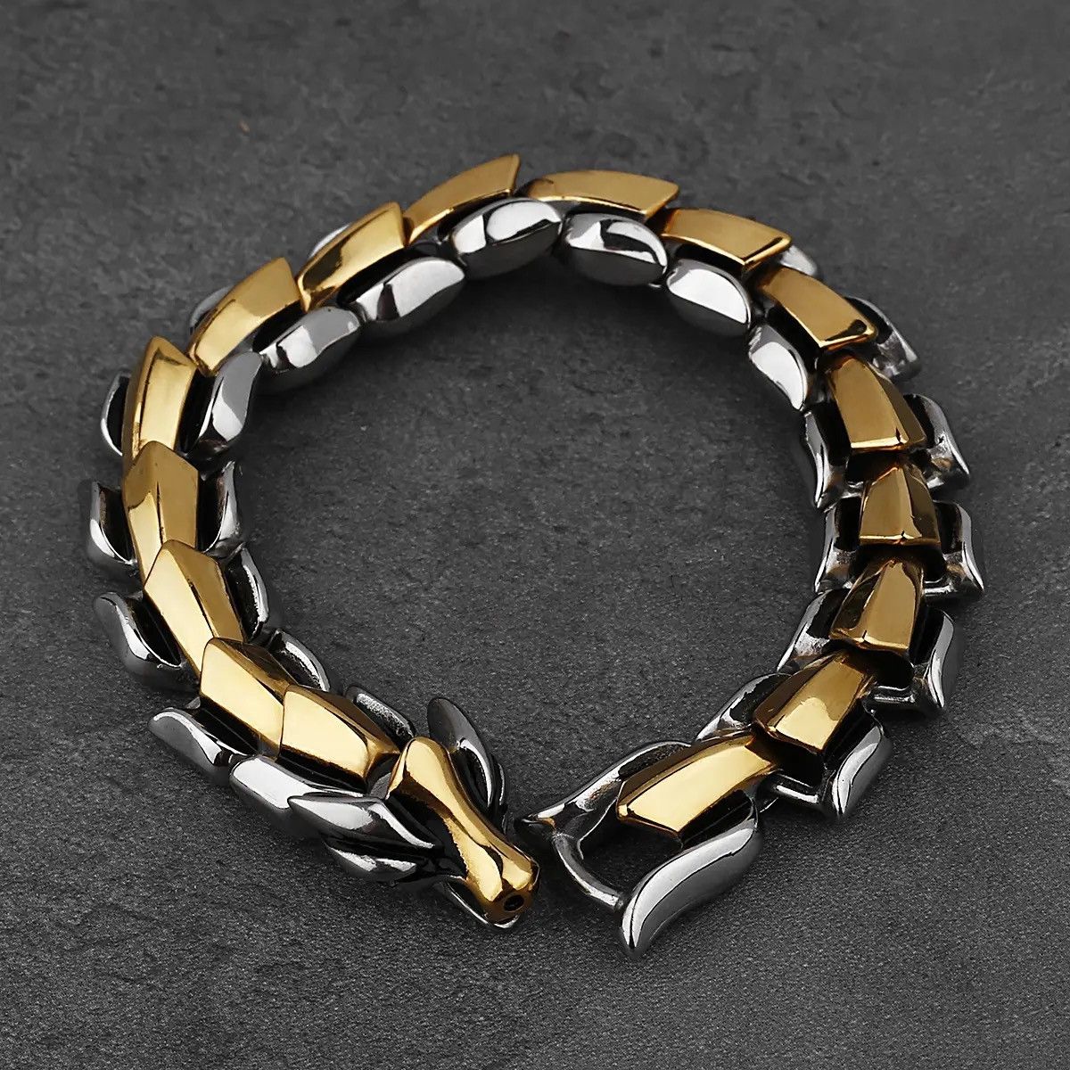 Jewelry Snake Ouroboros Dragon Bone Bracelet Size ONE SIZE - 2 Thumbnail