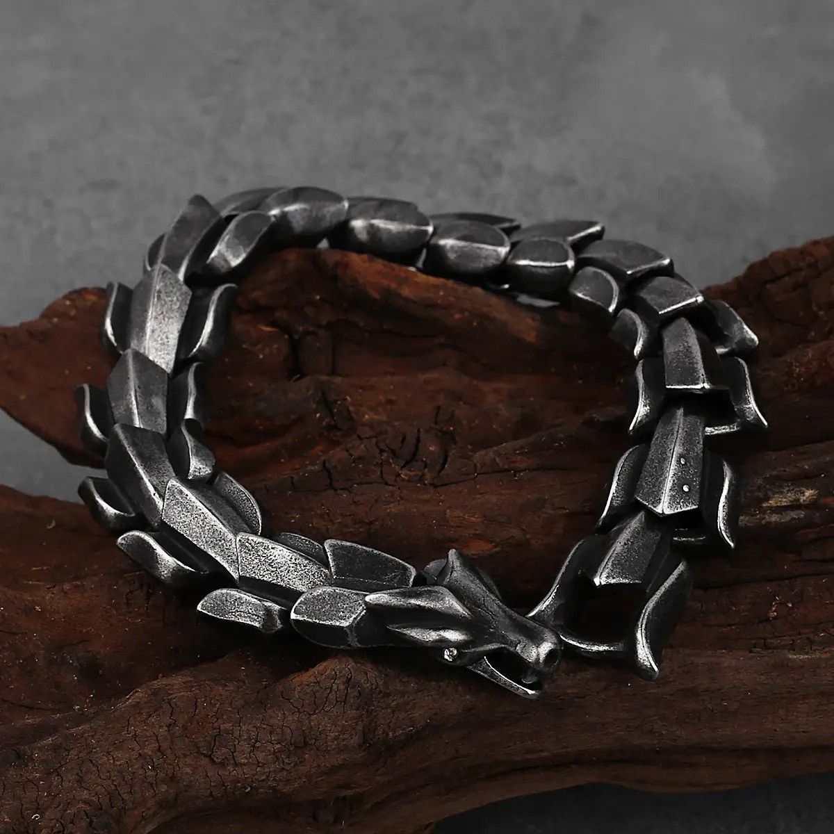 Jewelry Snake Ouroboros Dragon Bone Bracelet Size ONE SIZE - 2 Thumbnail