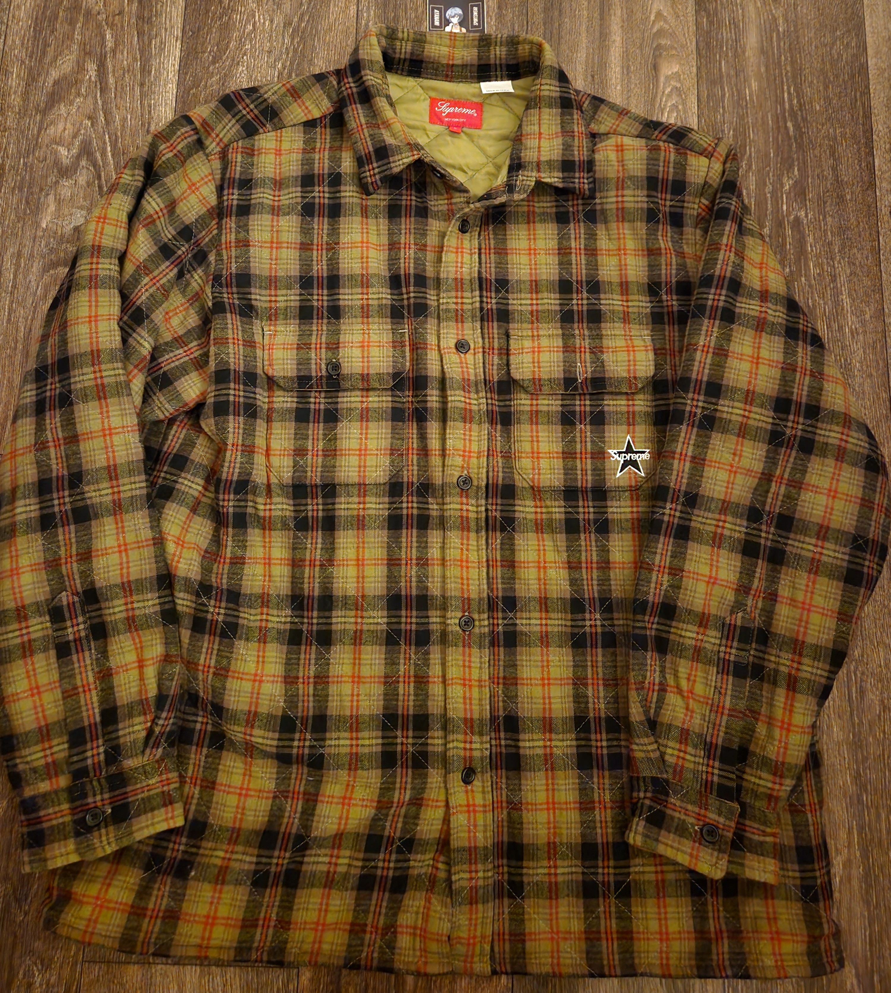 Supreme Quilted Plaid Flannel Shirt FW21 | Grailed