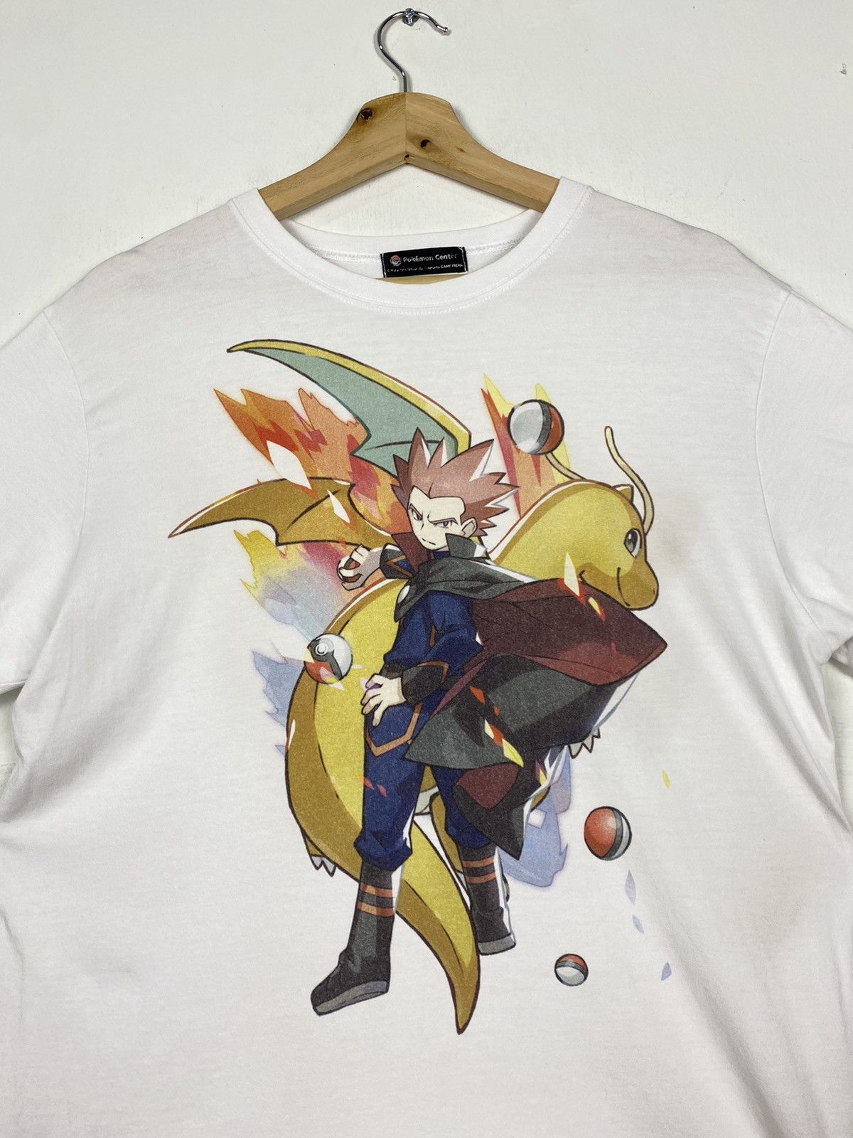 Anime OFFER 🔥 Vintage Dragonite Character of Pokemon Tshirt Tee Size US M / EU 48-50 / 2 - 3 Thumbnail