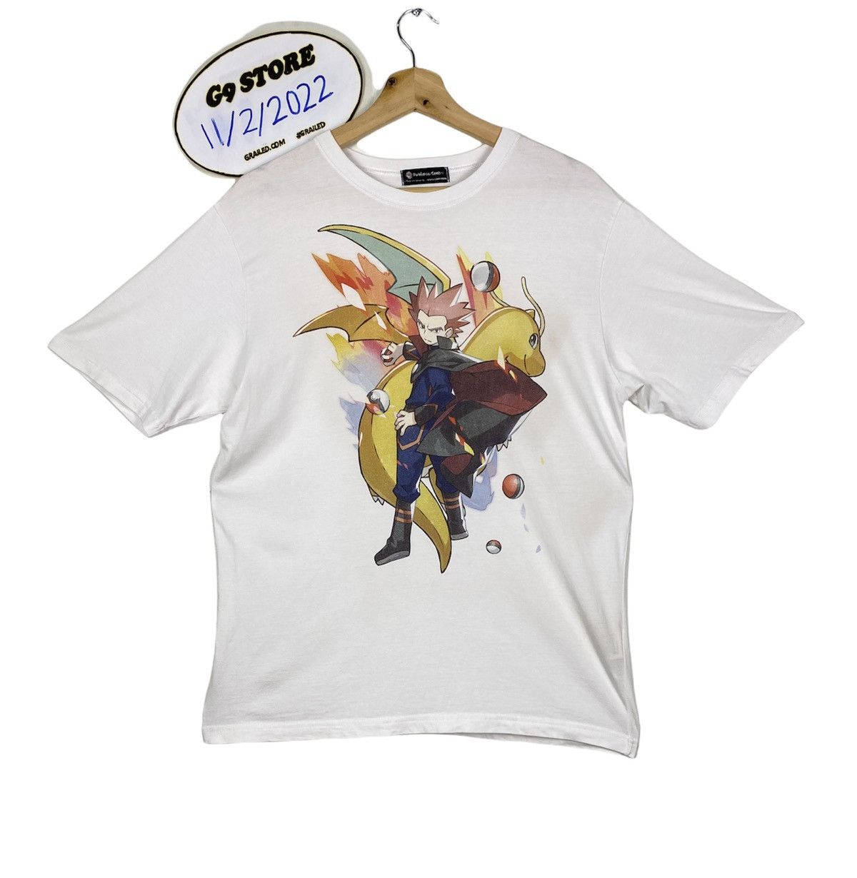 Anime OFFER 🔥 Vintage Dragonite Character of Pokemon Tshirt Tee Size US M / EU 48-50 / 2 - 1 Thumbnail
