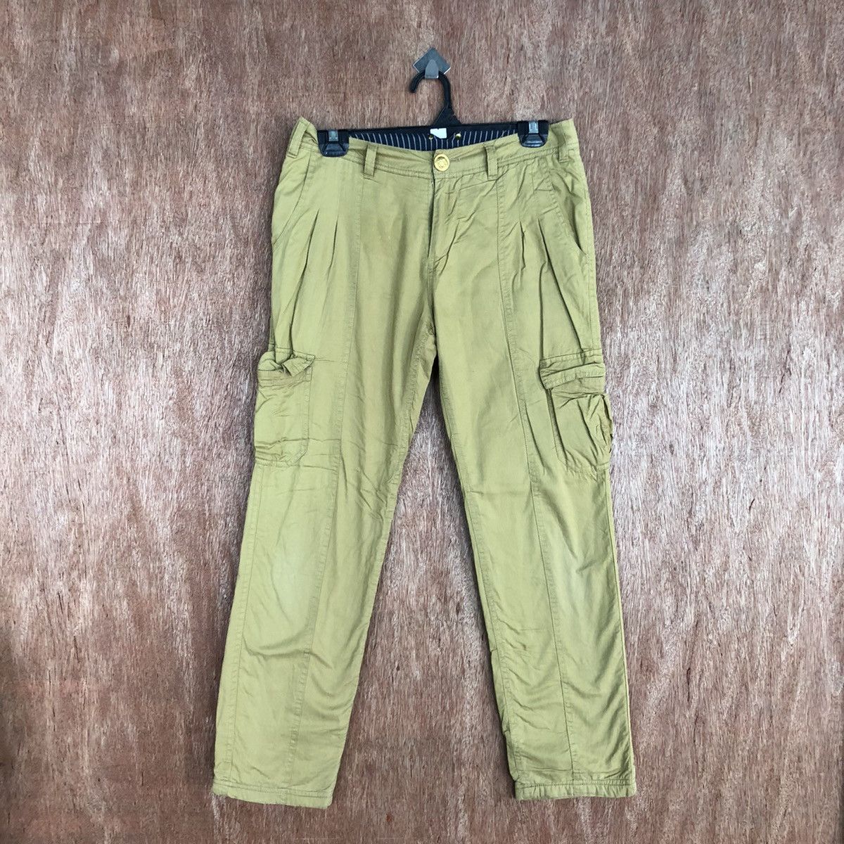 image of Japan Brown Multipocket Tactical Cargo Pants C928, Men's (Size 27)