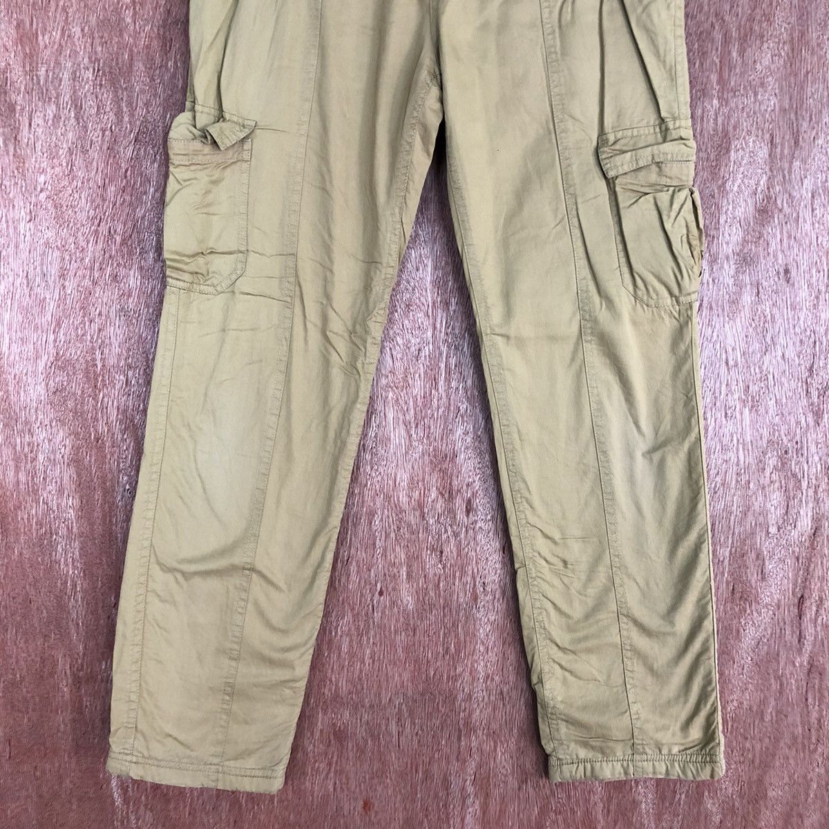 Japanese Brand Japan Brown Multipocket Tactical Cargo Pants #c928 Size US 27 - 3 Thumbnail